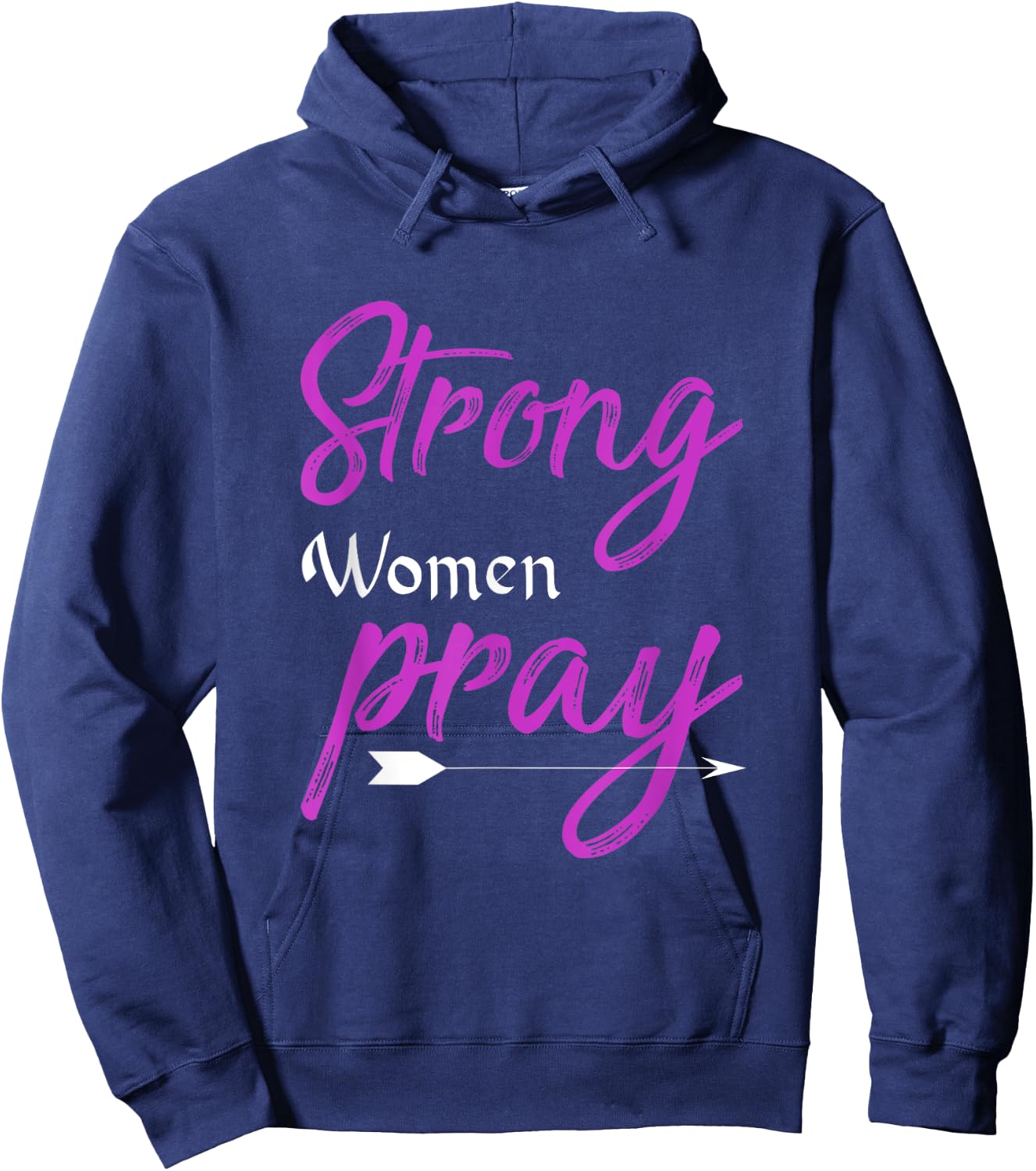 Strong Women Pray Jesus Hoodie - Hoodie | Navy