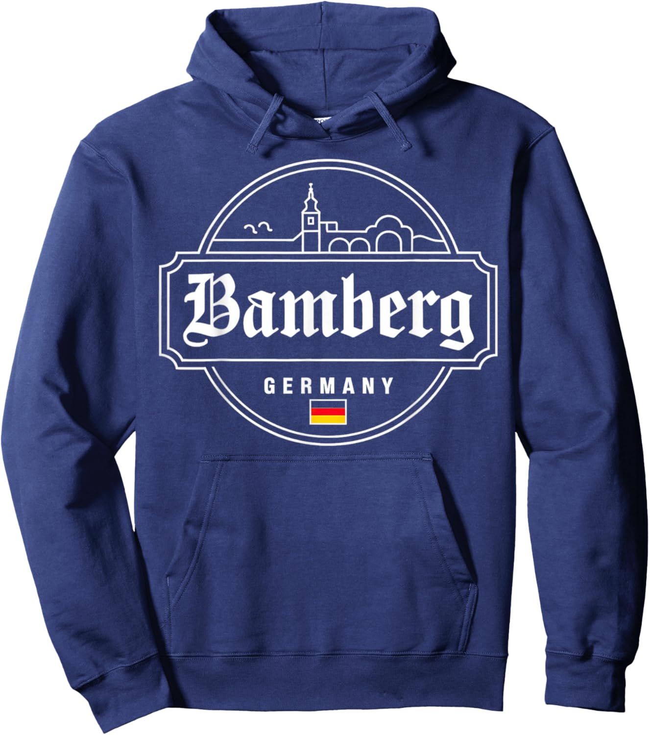 Bamberg Germany City Travel Iconic Design Hoodie - Hoodie | Navy
