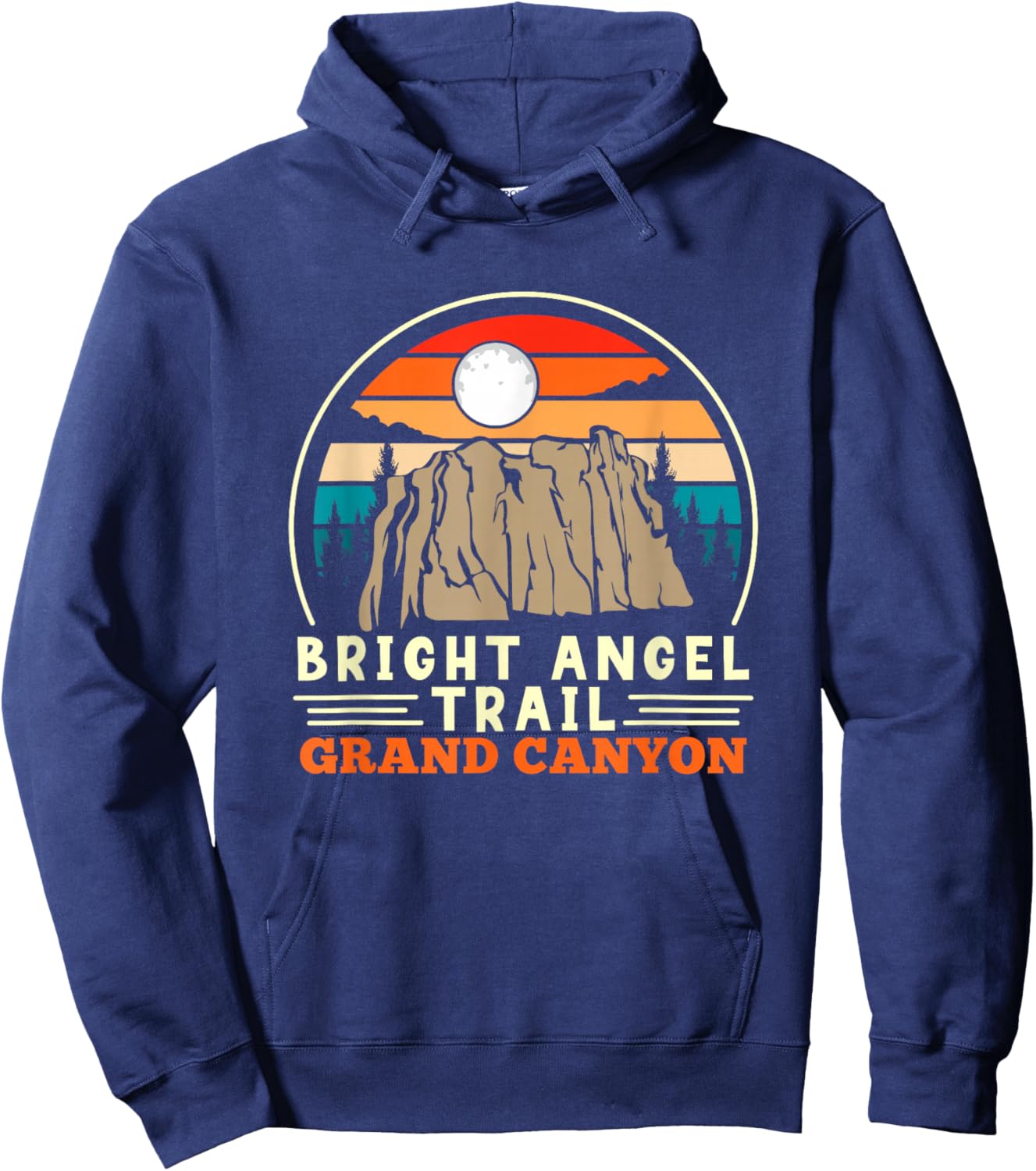 Bright Angel Trail Grand Canyon Hiker Hiking Hoodie - Hoodie | Navy