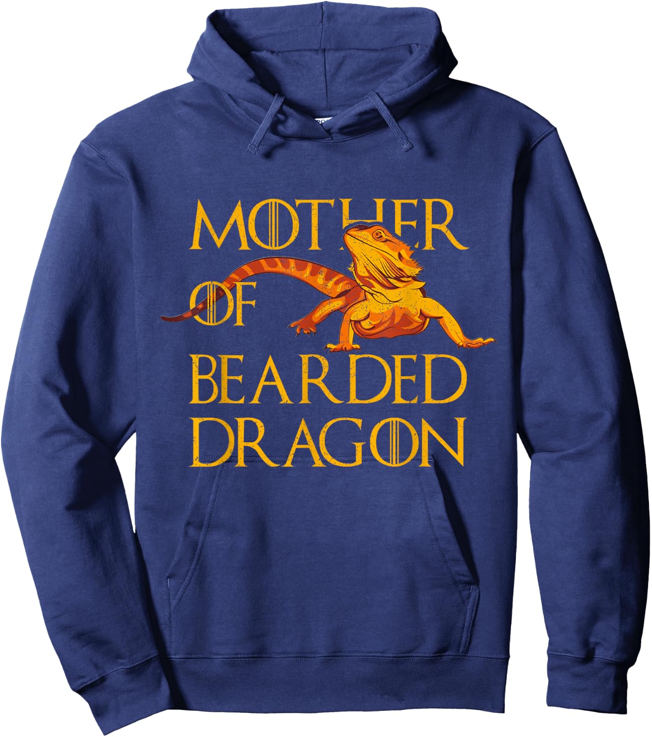 Woman Mother of Bearded Dragons Women Reptile Mom Hoodie - Hoodie | Navy