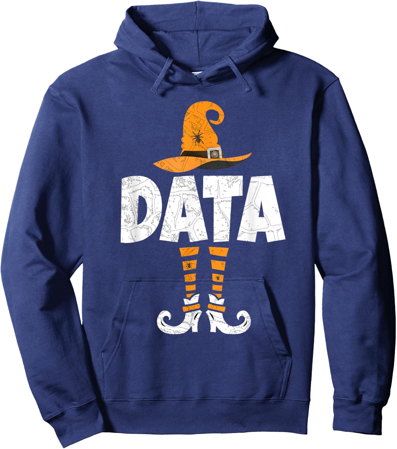 Data Analyst Statistics Scientist Halloween Themed Hoodie - Hoodie | Navy