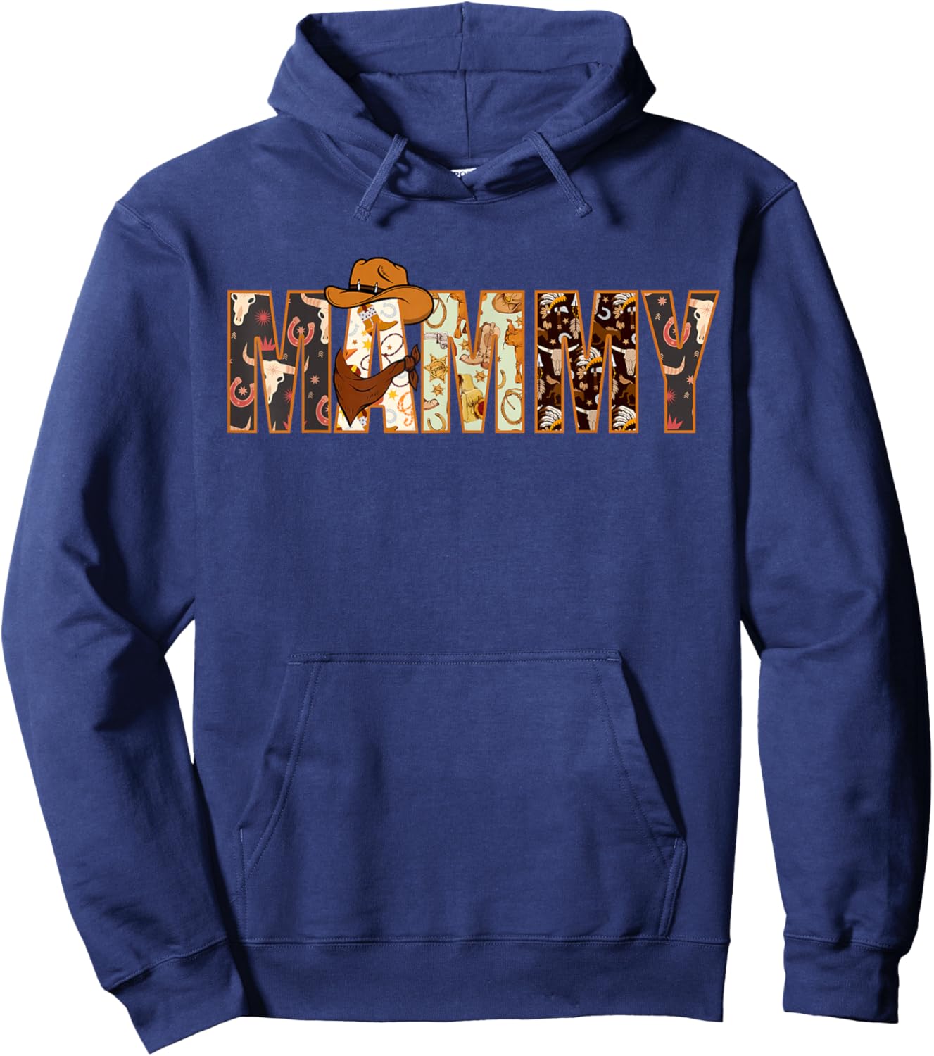 Mammy Western Rodeo Family Matching Birthday Hoodie - Hoodie | Navy
