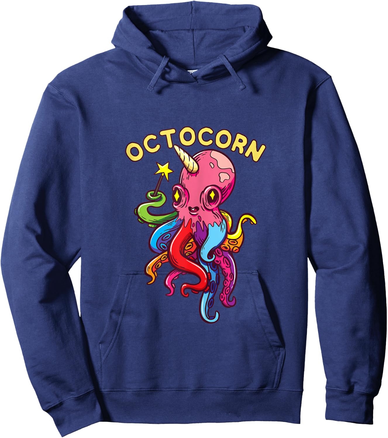 Octocorn Octopus Unicorn - Cute Magical Devil Fish Hoodie - Hoodie | Navy