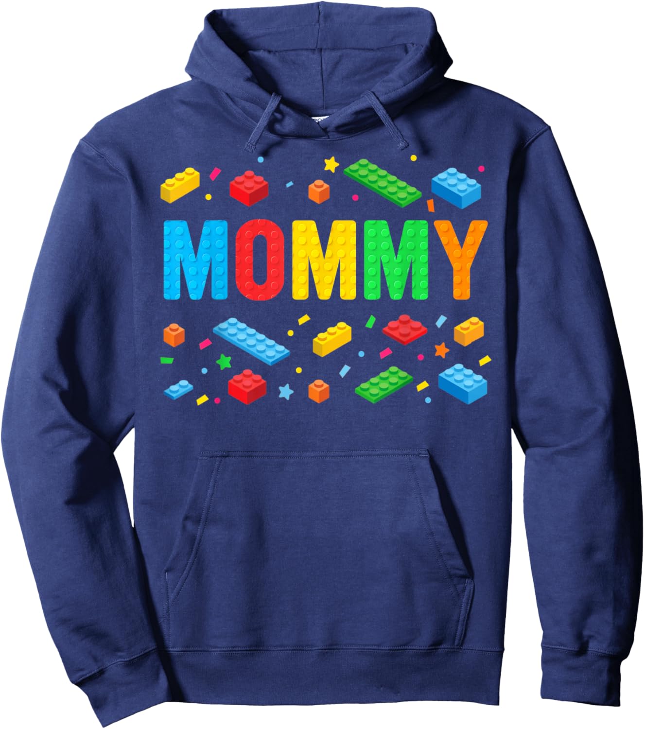 Mommy Master Builder Building Bricks Blocks Family Matching Hoodie - Hoodie | Navy