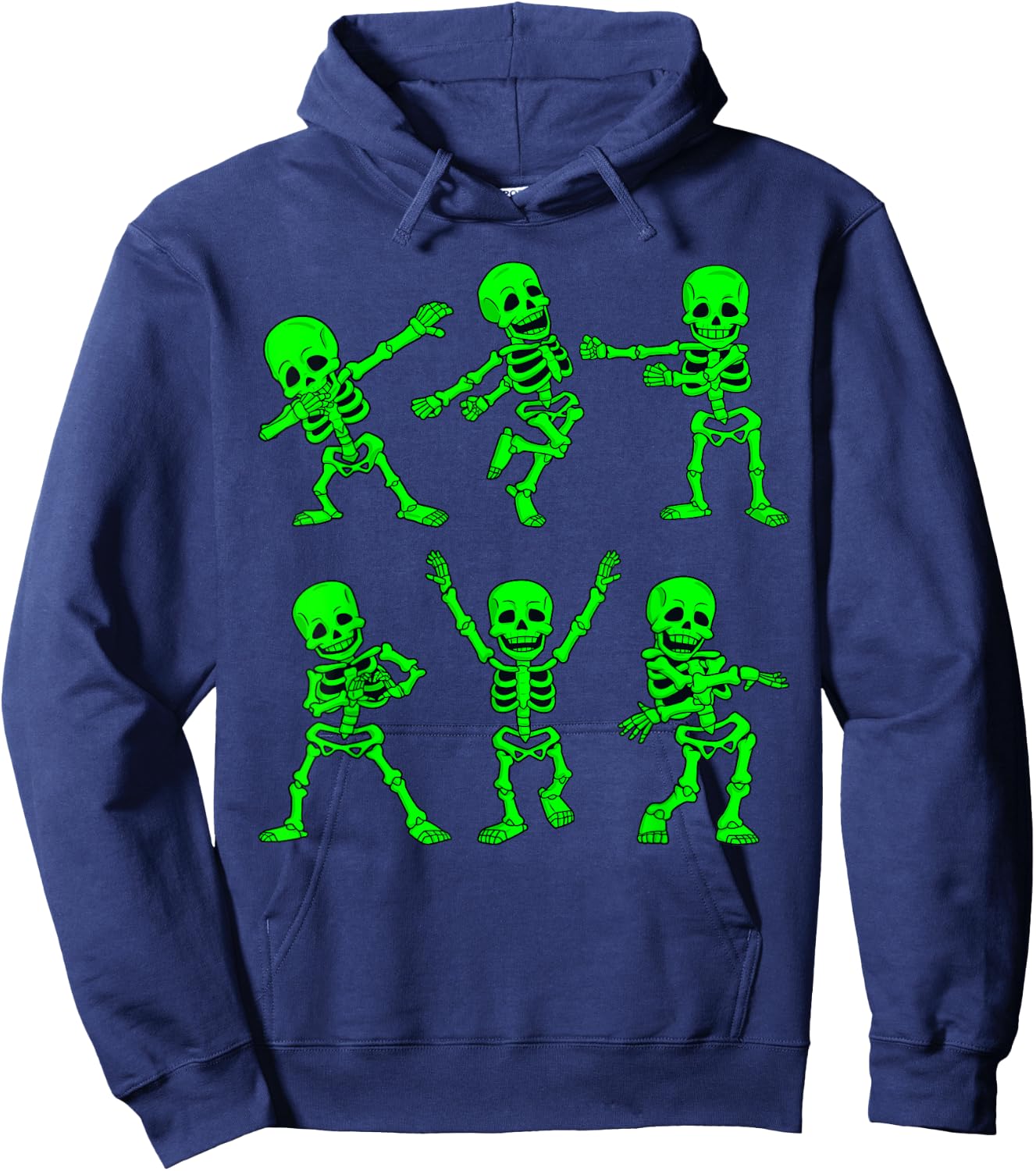 Dancing Skeletons Dance Challenge Girl Boys Kids Halloween Small Hoodie - Hoodie | Navy