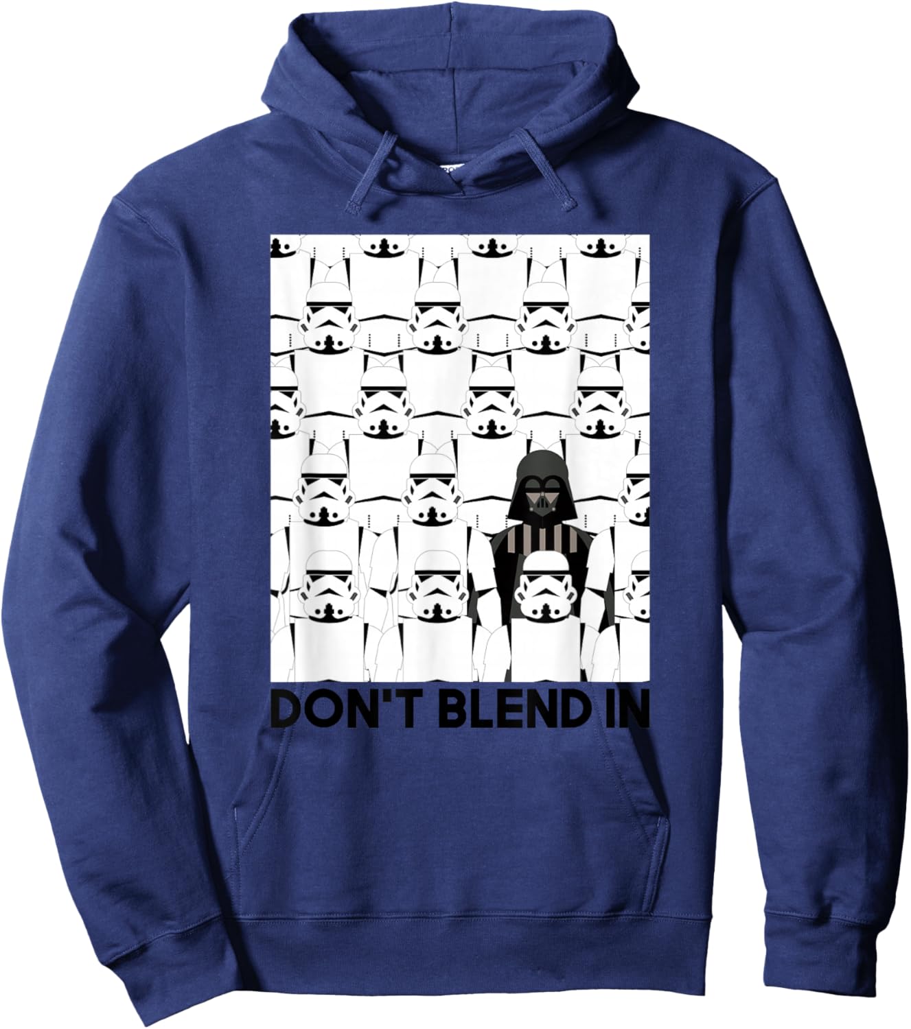 Star Wars Classic Don't Blend In Darth Vader & Stormtroopers Hoodie - Hoodie | Navy