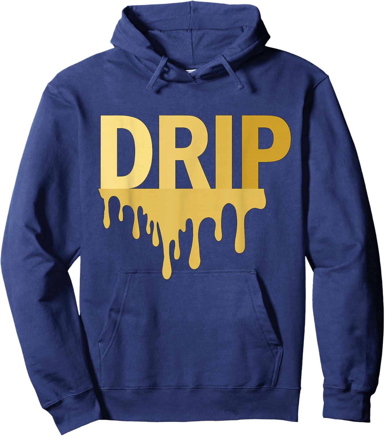 Drip Golden Hoodie - Hoodie | Navy