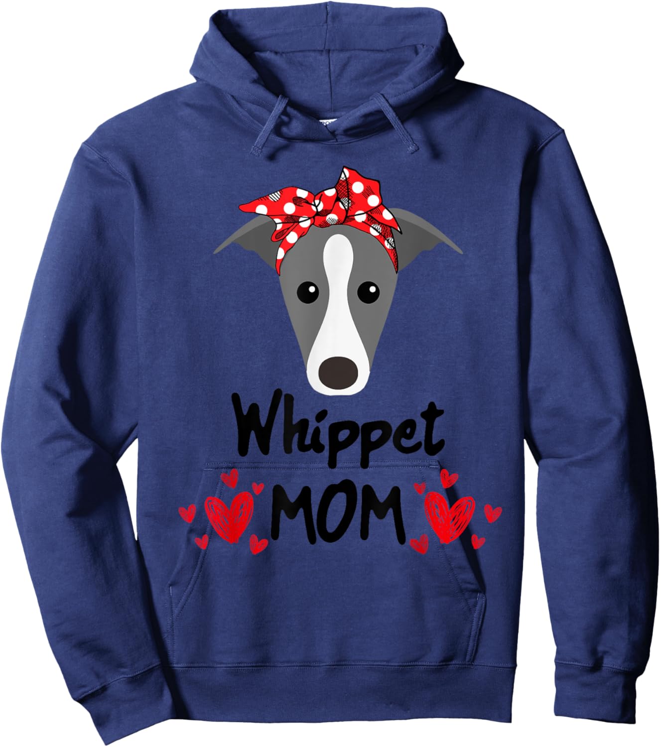 Whippet Mom Hoodie - Hoodie | Navy