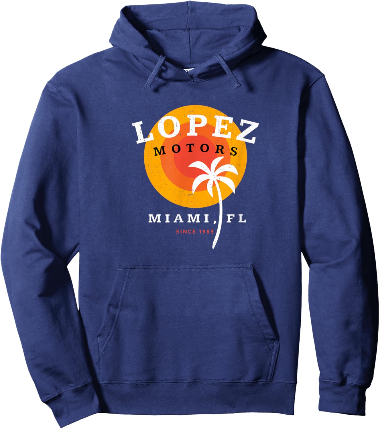 Lopez Motors - Miami, FL - Since 1983 Hoodie - Hoodie | Navy