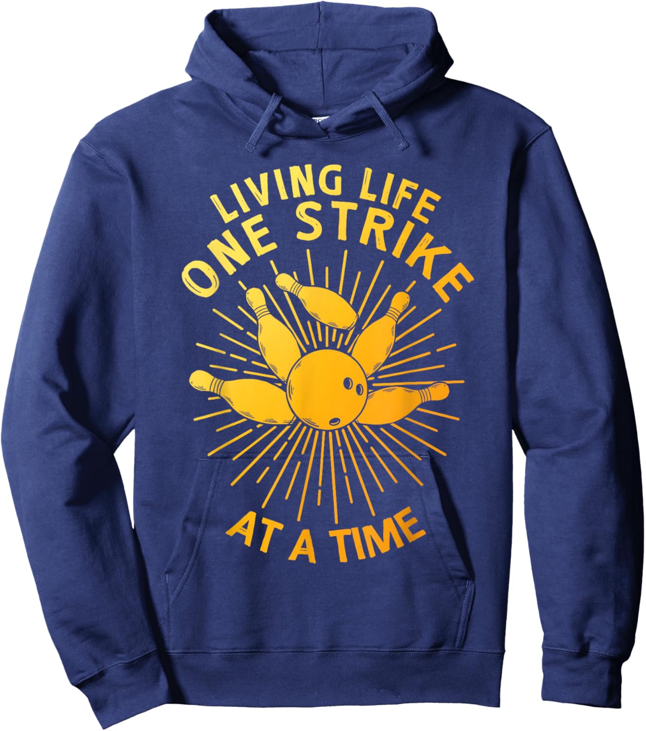 Cool Bowling Art Women Kids Strike Team Gag Bowler Hoodie - Hoodie | Navy