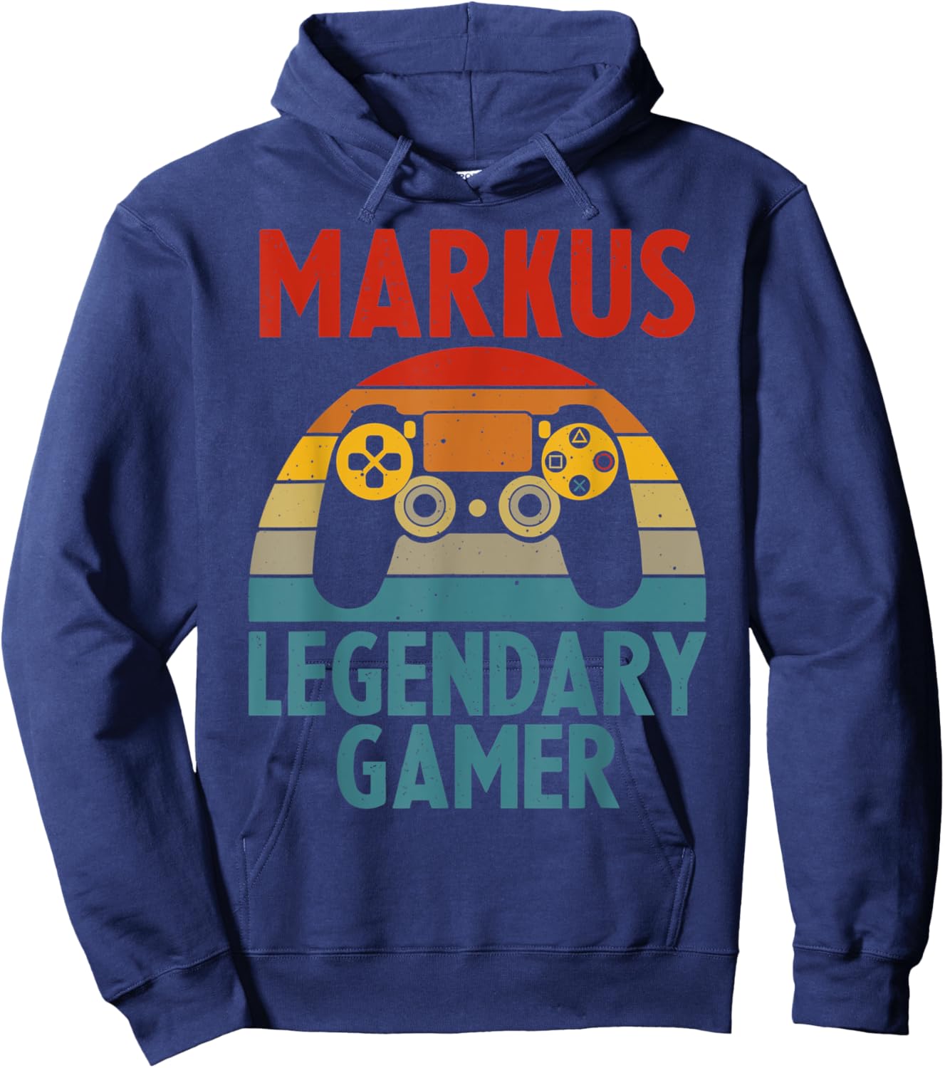 MARKUS Gift Name Personalized Funny Gaming Geek Birthday Hoodie - Hoodie | Navy