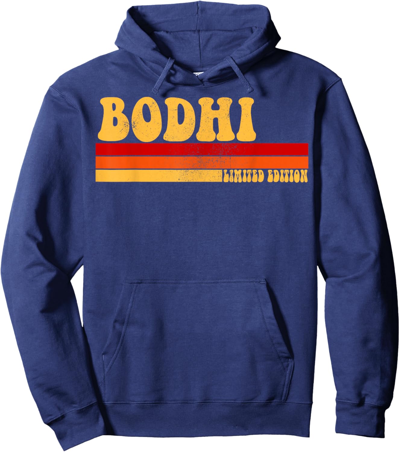 BODHI Name Personalized Idea Men Retro Vintage BODHI Hoodie - Hoodie | Navy