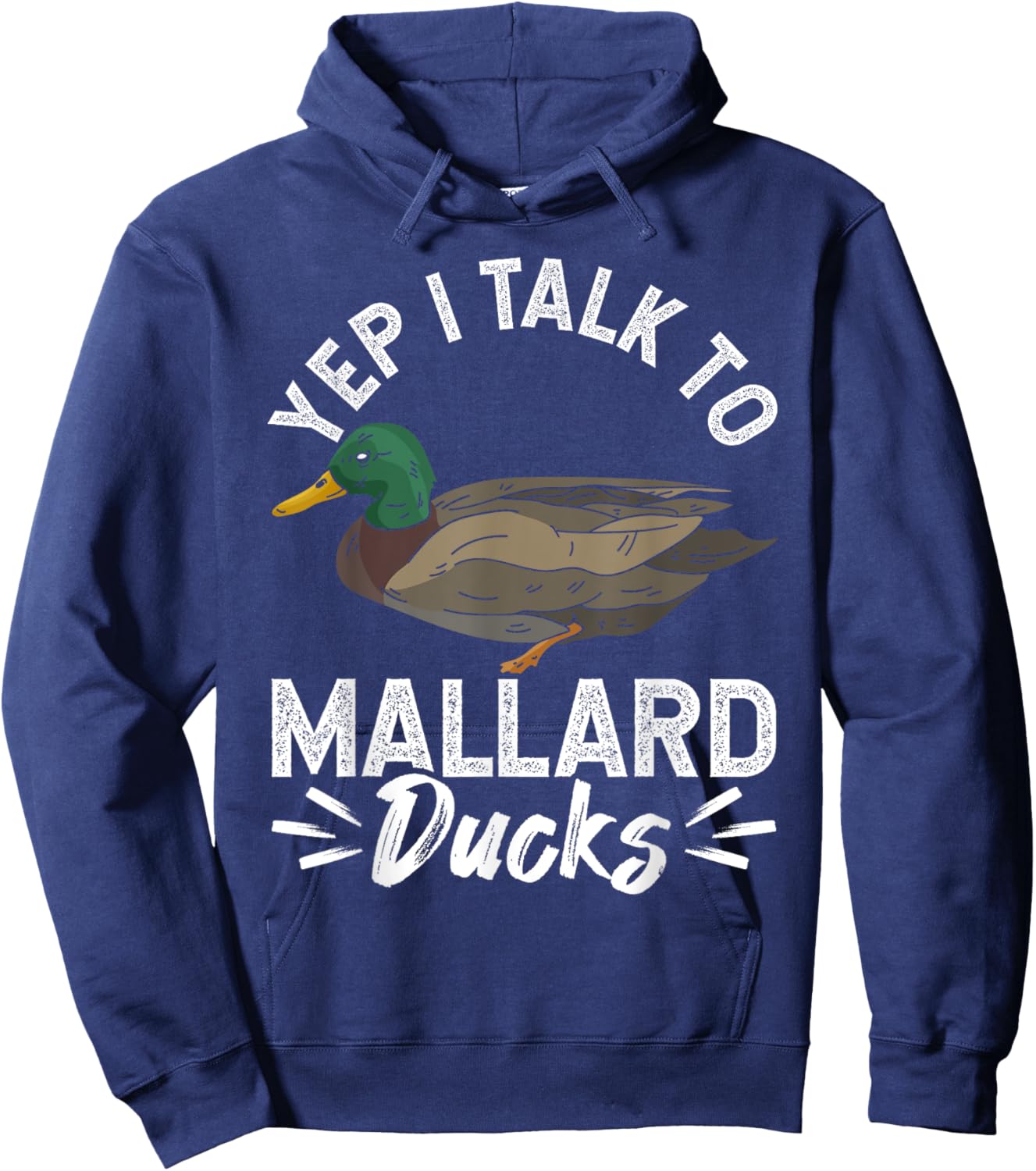 Duck Hunting - Flying Mallards Duck - Hunting Hoodie - Hoodie | Navy