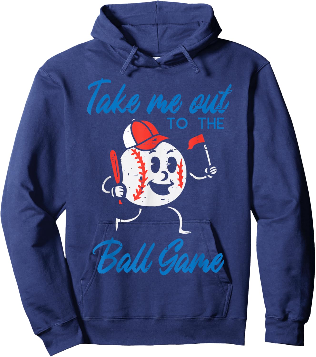 Take Me Out To The Ball Game Baseball Men Women Boys Kids Hoodie - Hoodie | Navy