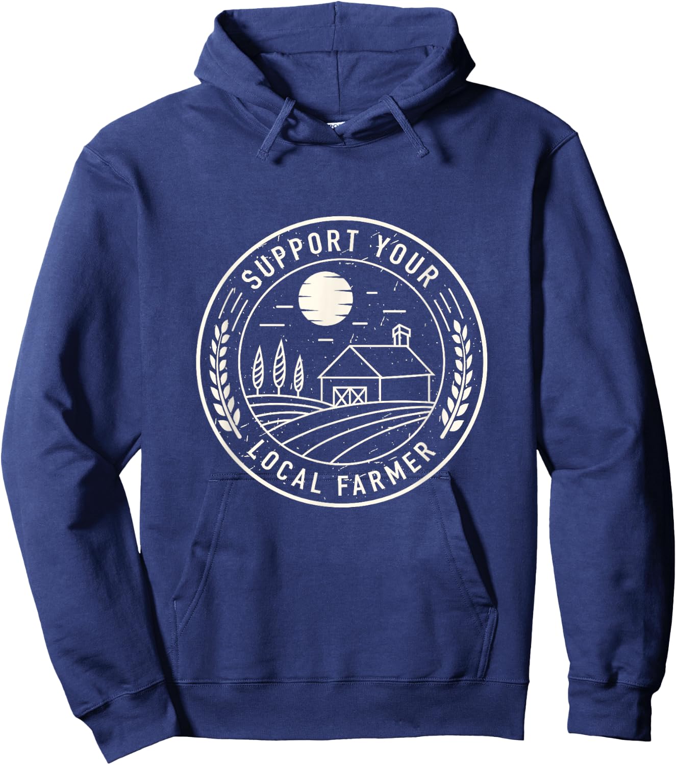 No farms no food support your local farm market Hoodie - Hoodie | Navy