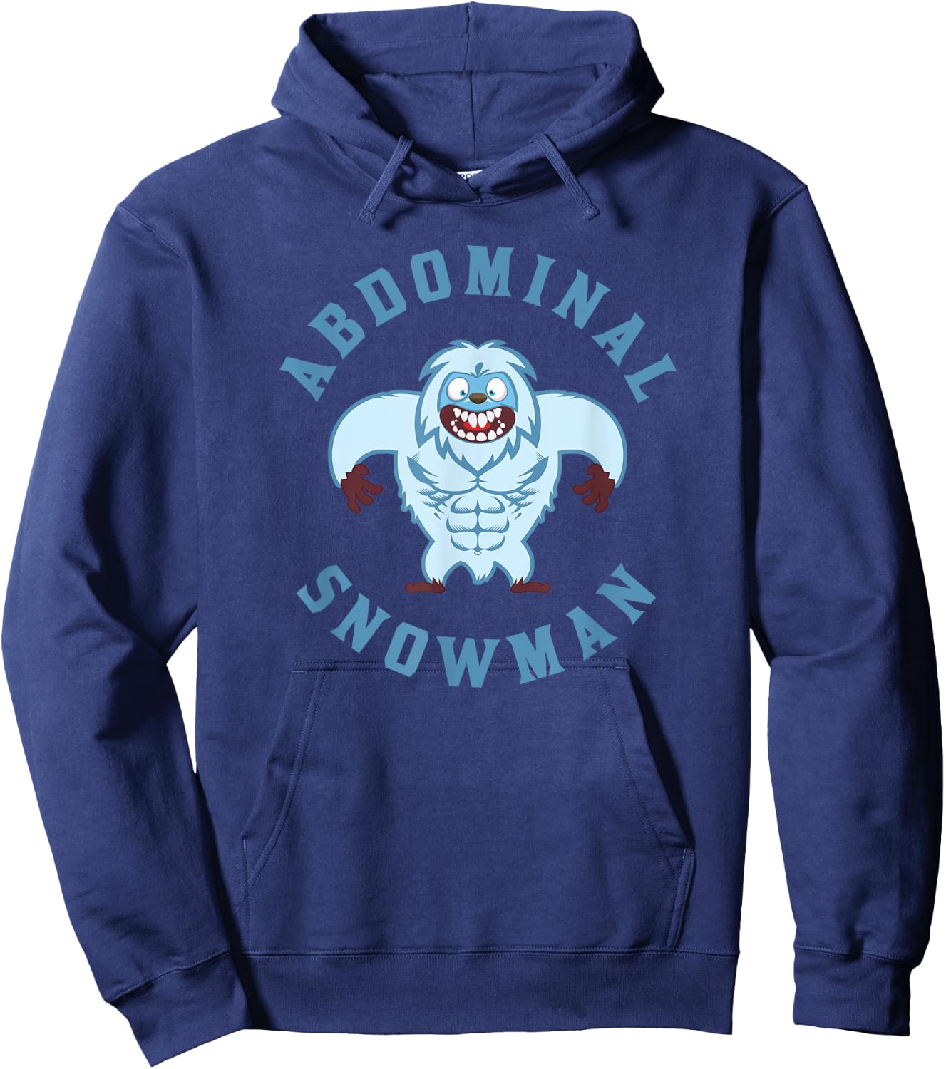 Winter Workout Gear Abdominal Snowman Hoodie - Hoodie | Navy