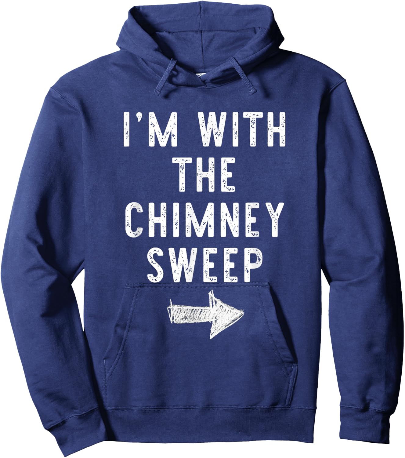I'm With The Chimney Sweep Costume Halloween Matching Couple Hoodie - Hoodie | Navy
