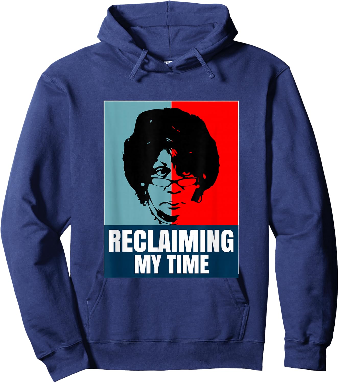 Reclaiming My Time Maxine Waters Shirt Hoodie - Hoodie | Navy
