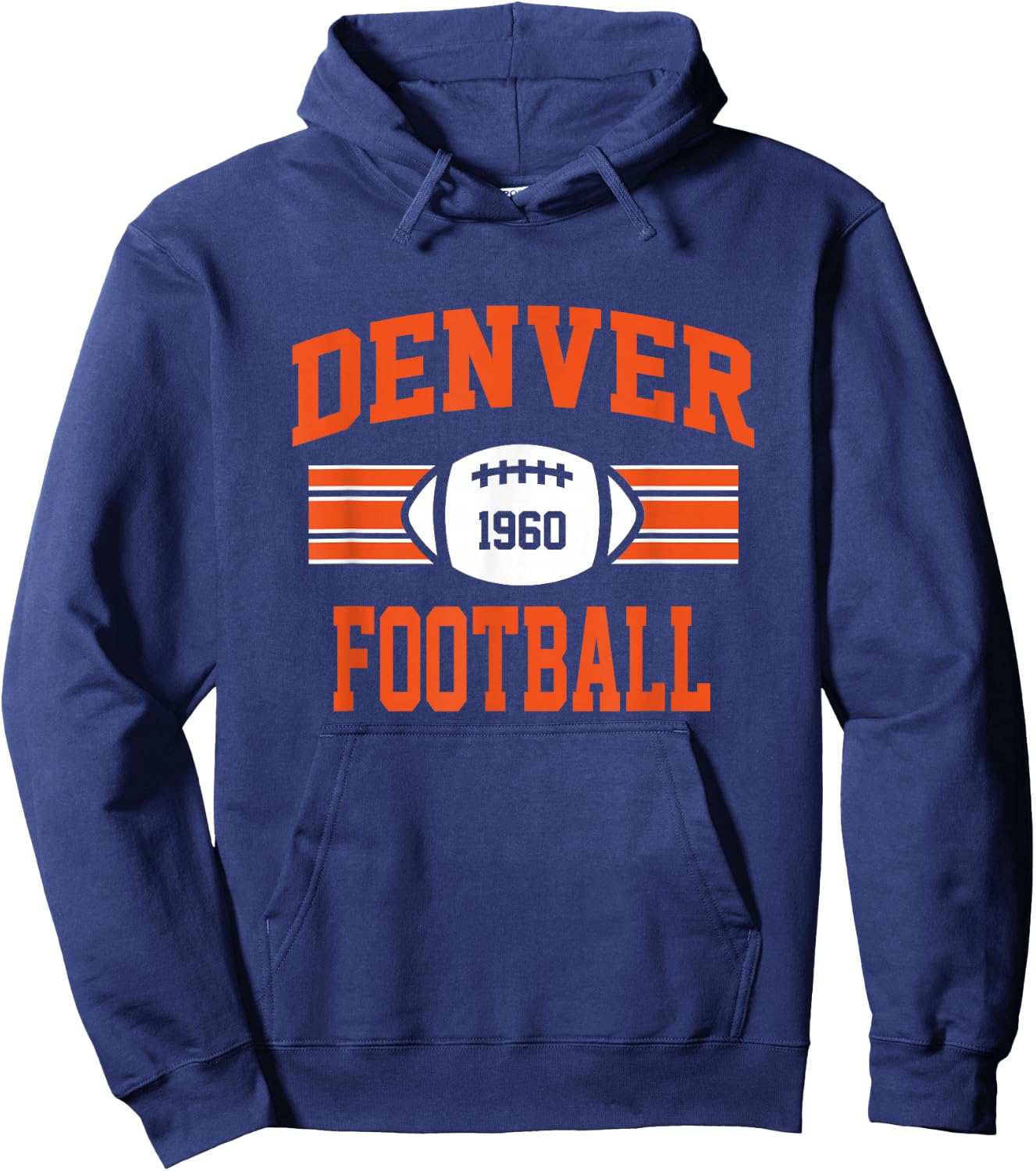 Denver Football Athletic Vintage Sports Team Fan Gift Hoodie - Hoodie | Navy