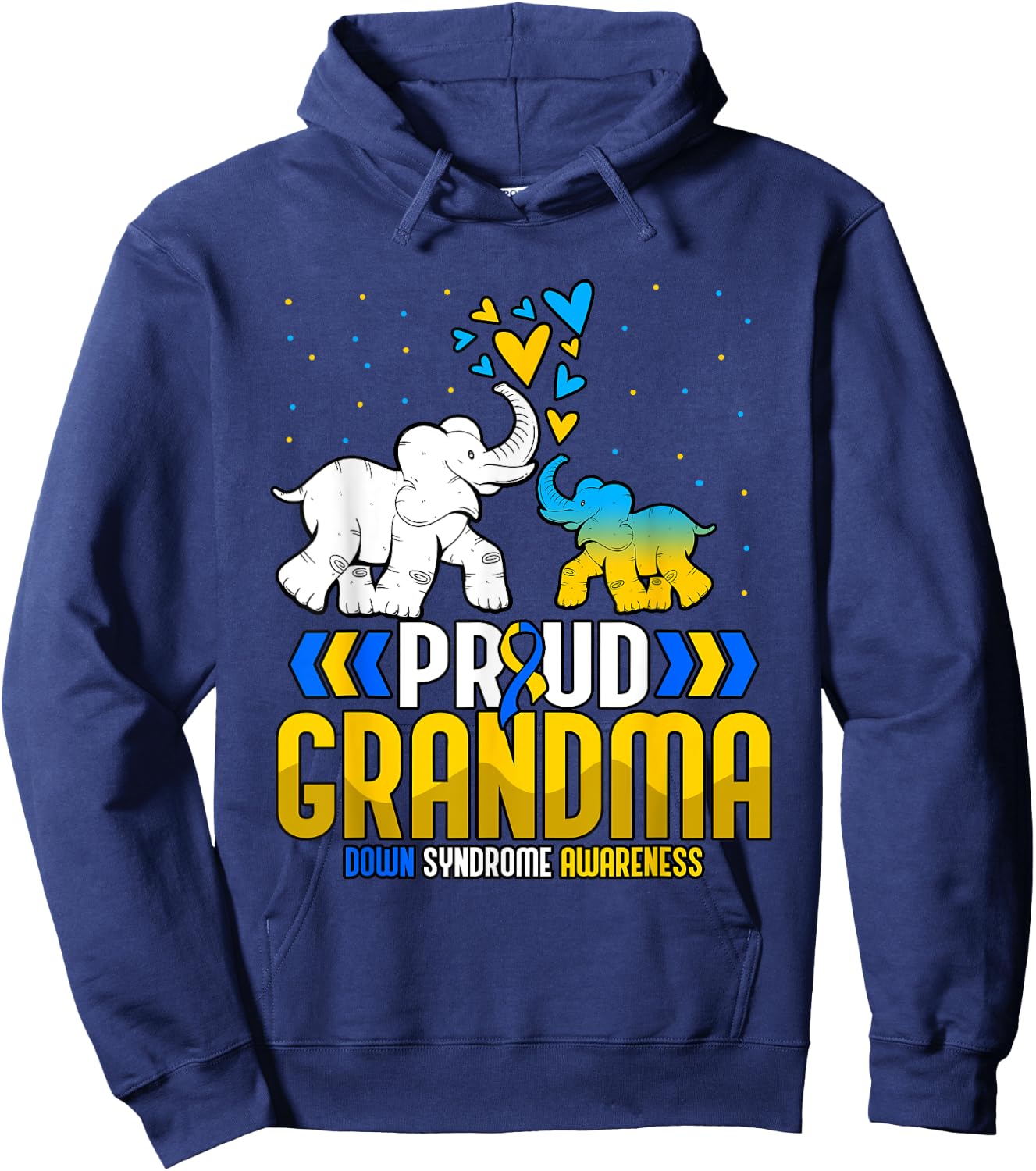 Grandma Down Syndrome Awareness Hoodie - Hoodie | Navy