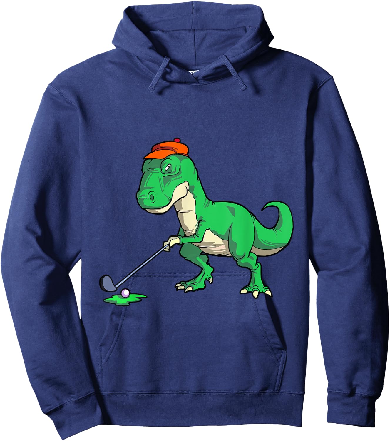 Funny T Rex Dinosaur Golf Gifts Shirts Golfer Hoodie - Hoodie | Navy