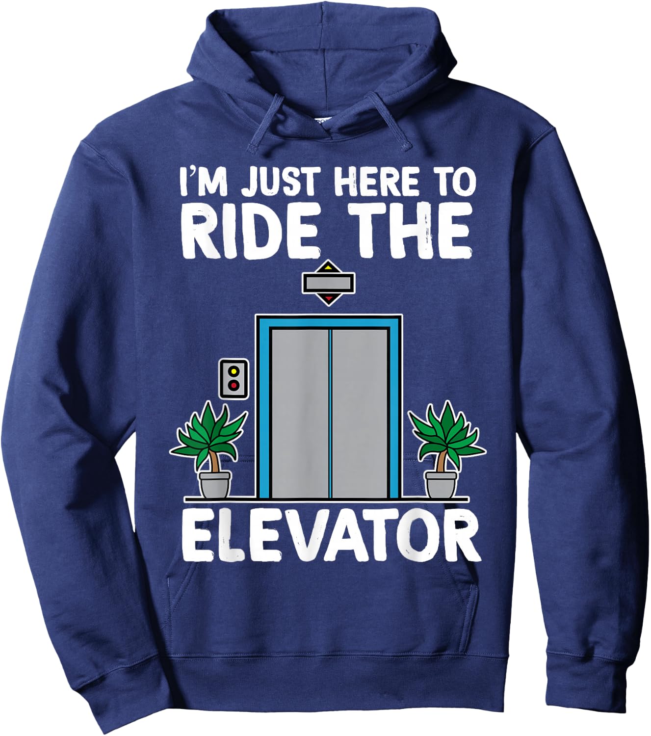 Elevator Mechanic Engineer Funny Elevators Lovers Take Ride Hoodie - Hoodie | Navy