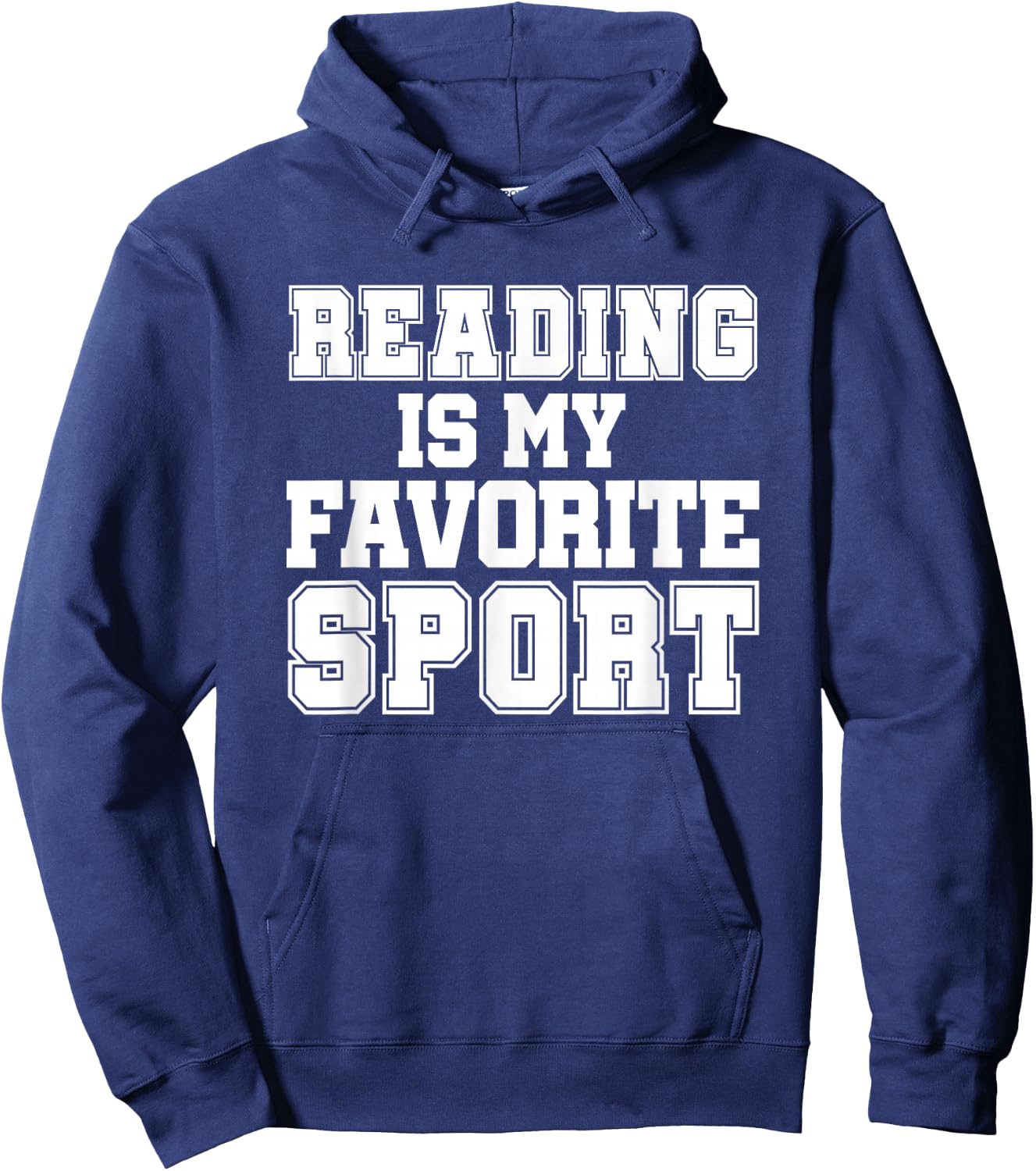 Reading Is My Favorite Sport Funny Librarian Shirt Hoodie - Hoodie | Navy