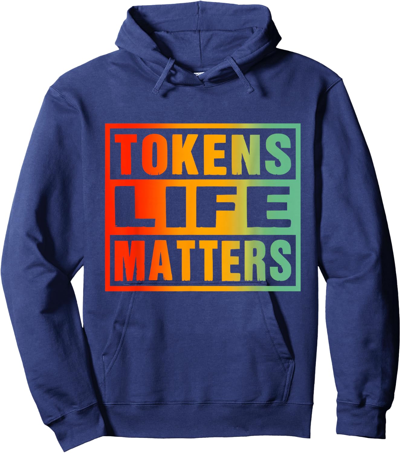 Tokens Life Matters American Vintage Retro Hoodie - Hoodie | Navy