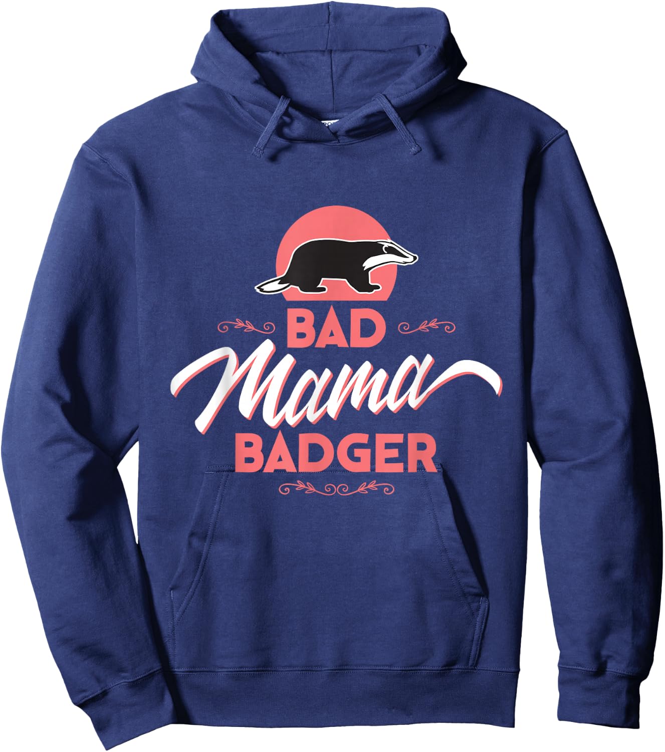 Bad Mama Badger Hoodie - Hoodie | Navy