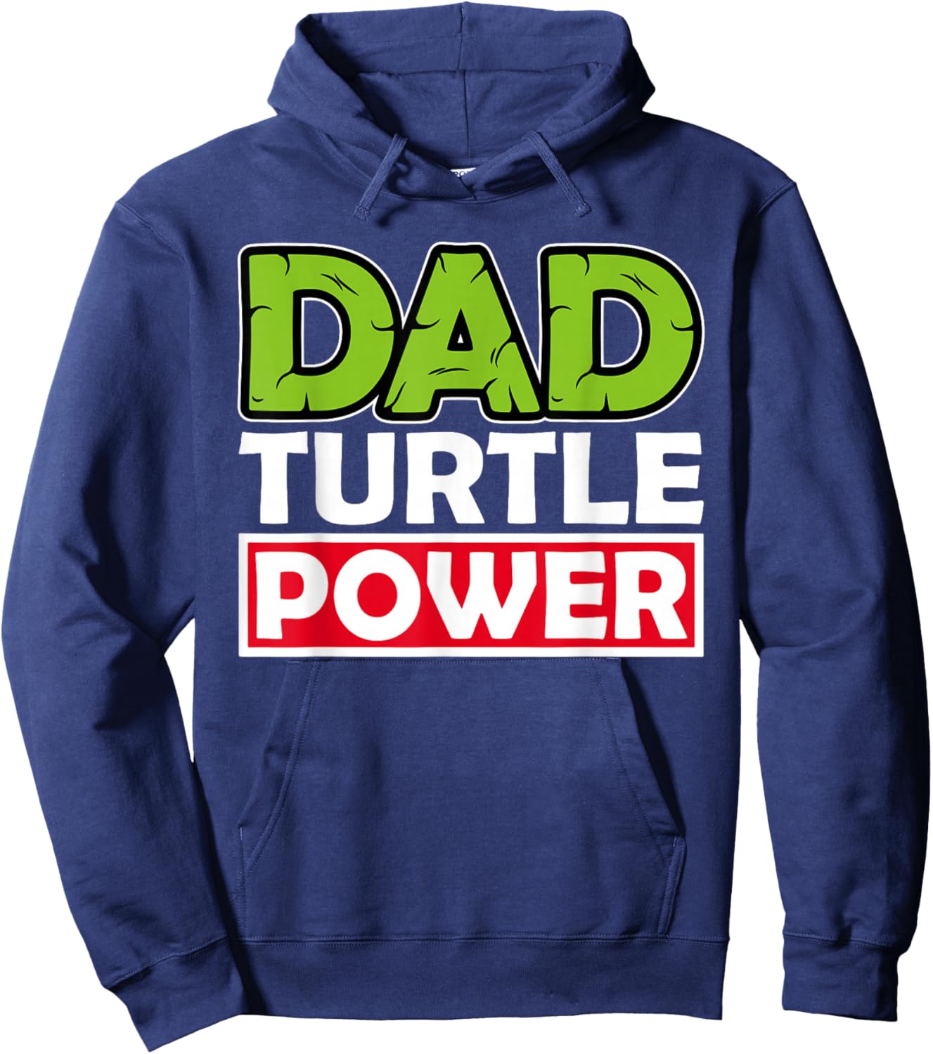 Dad Turtle Power Father's Day Hoodie - Hoodie | Navy