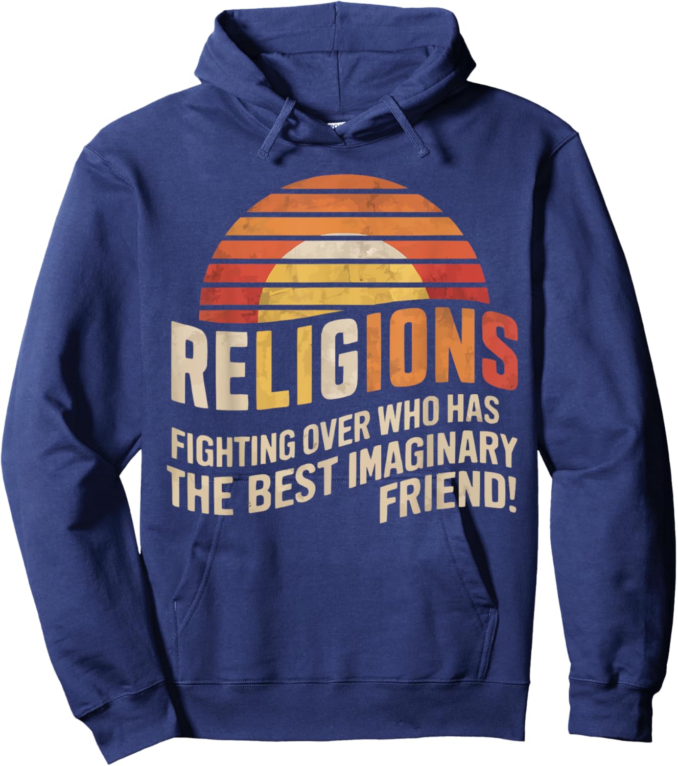 Atheism Anti-Religion Agnostic Freethinker Atheist Hoodie - Hoodie | Navy