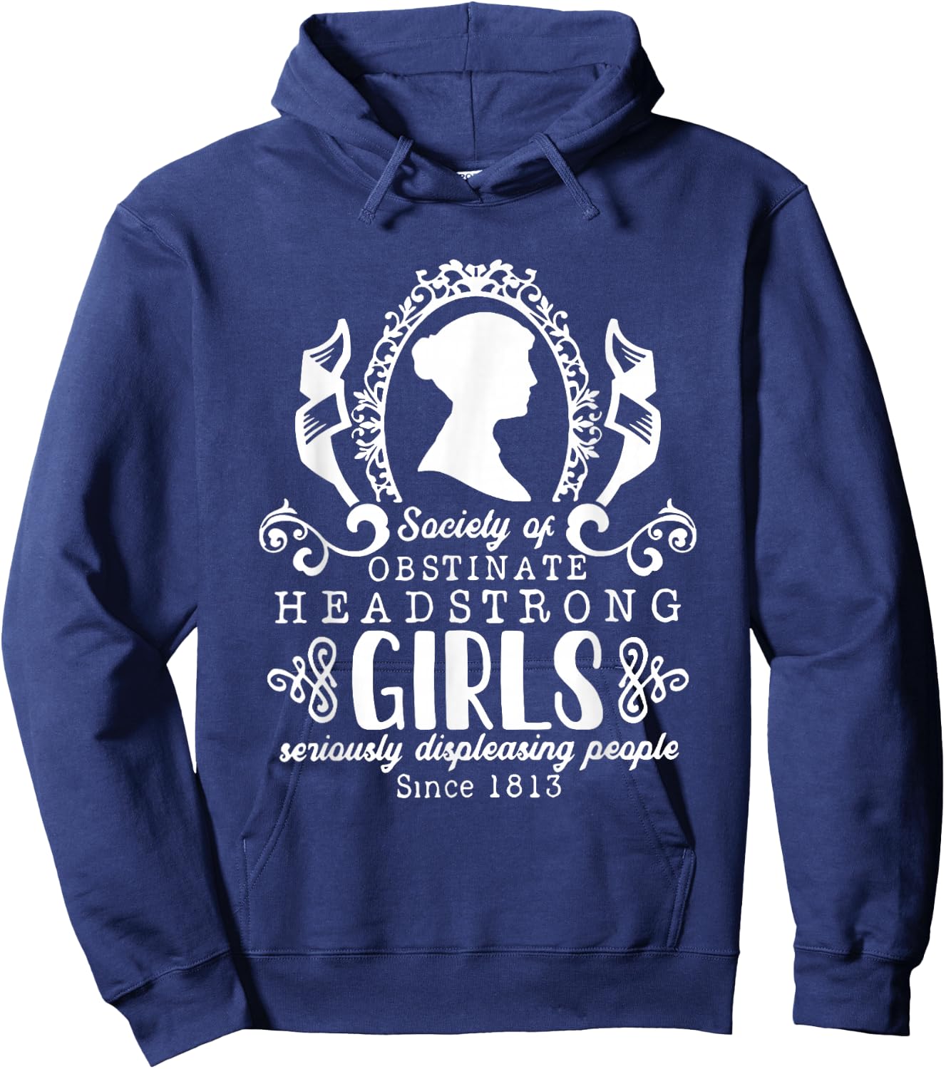 Society Obstinate Headstrong Girls Bookworm Novelist Hoodie - Hoodie | Navy
