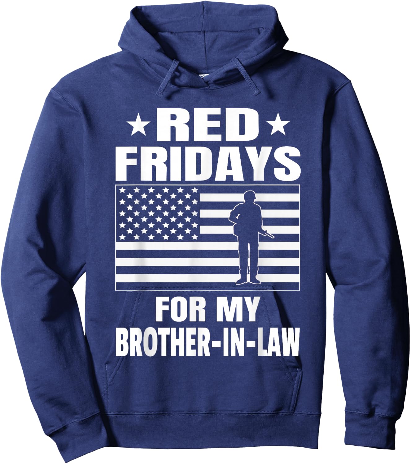 Military Red Fridays For Brother-In-Law Hoodie - Hoodie | Navy
