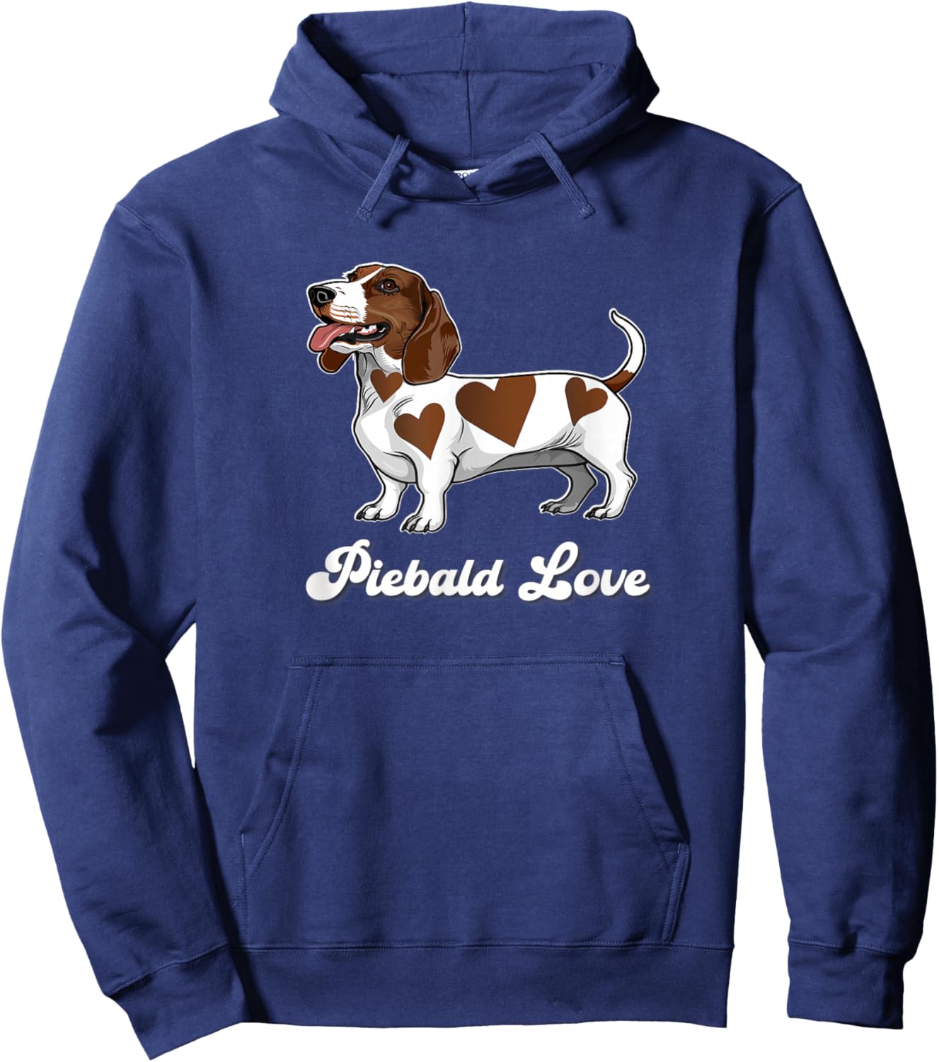 Kids Girls Cute Funny Love Brown Piebald Lover Hoodie - Hoodie | Navy