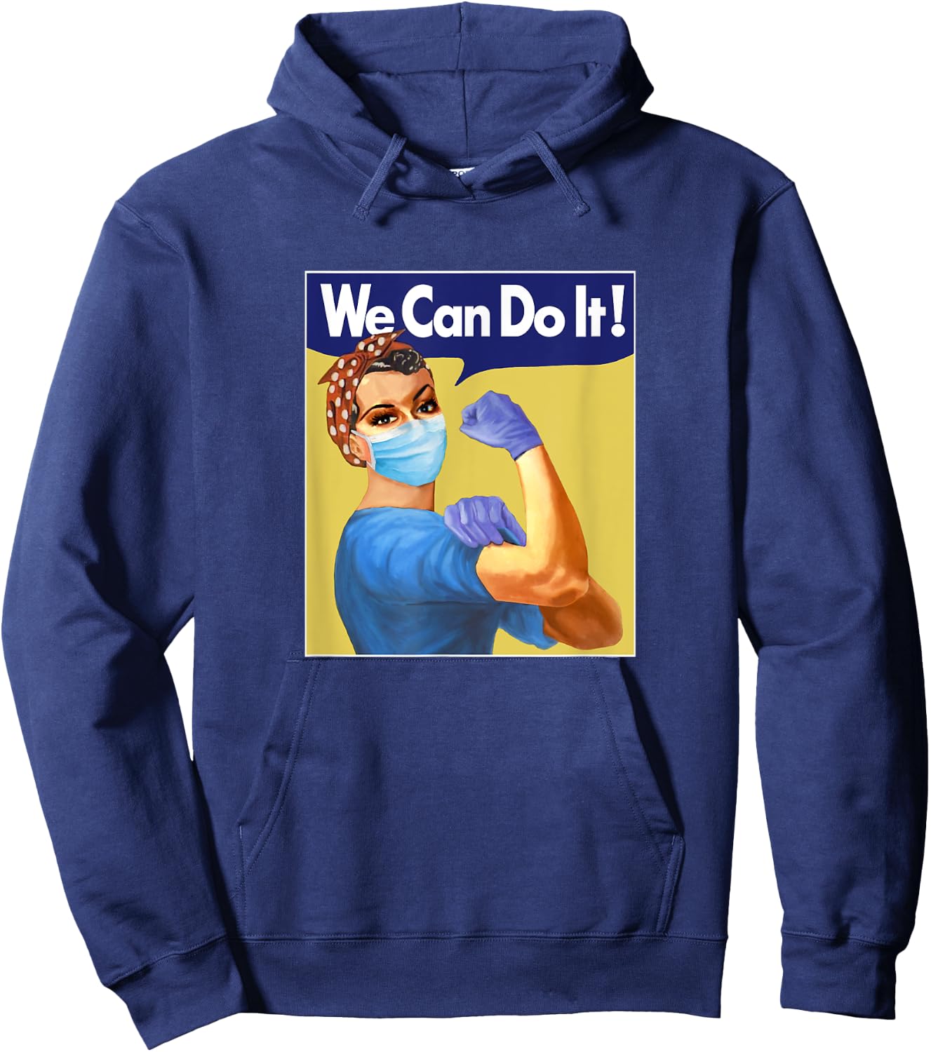 Rosie Nurse We Can Do It Hoodie - Hoodie | Navy