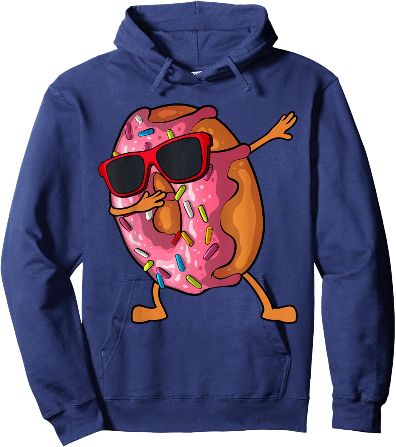 Donut Art Women Kids Dabbing Doughnut Donut Lover Hoodie - Hoodie | Navy
