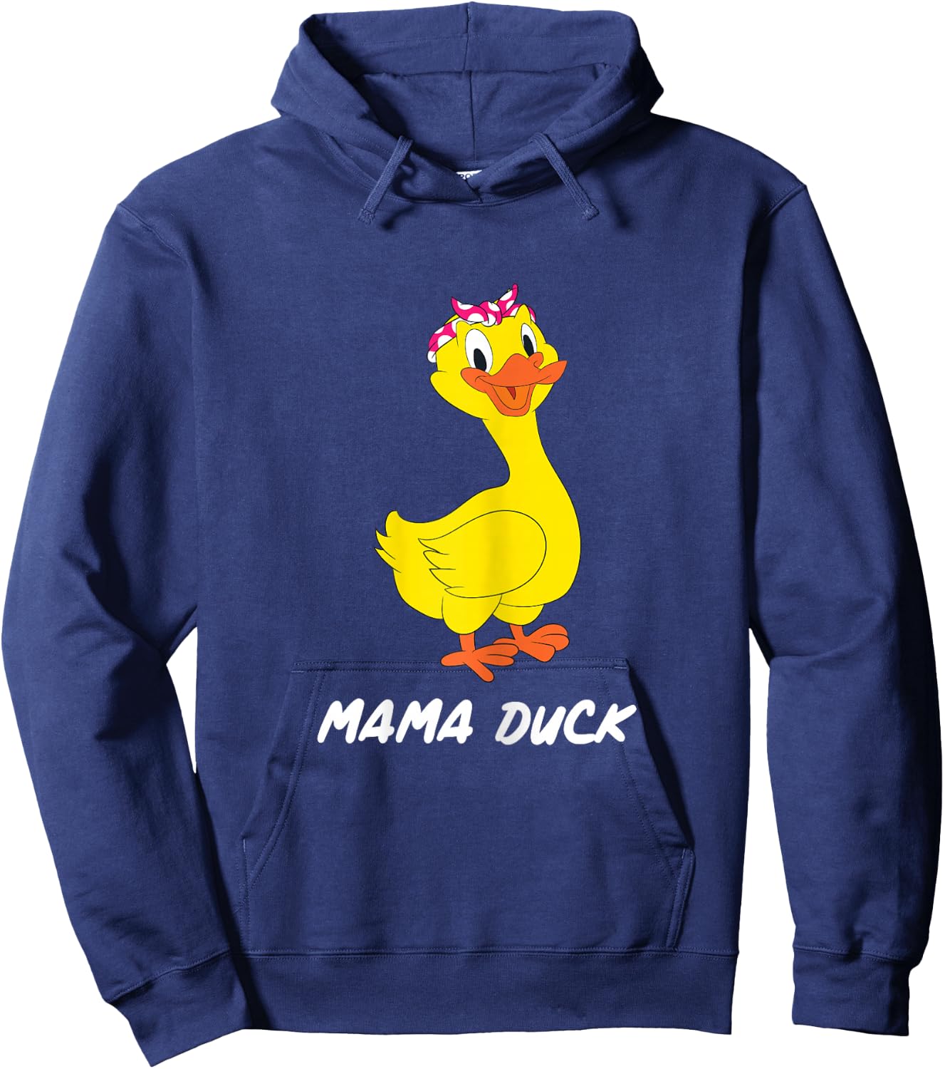 Mama Duck Design | Pink Bandana Mothersday Gift Hoodie - Hoodie | Navy