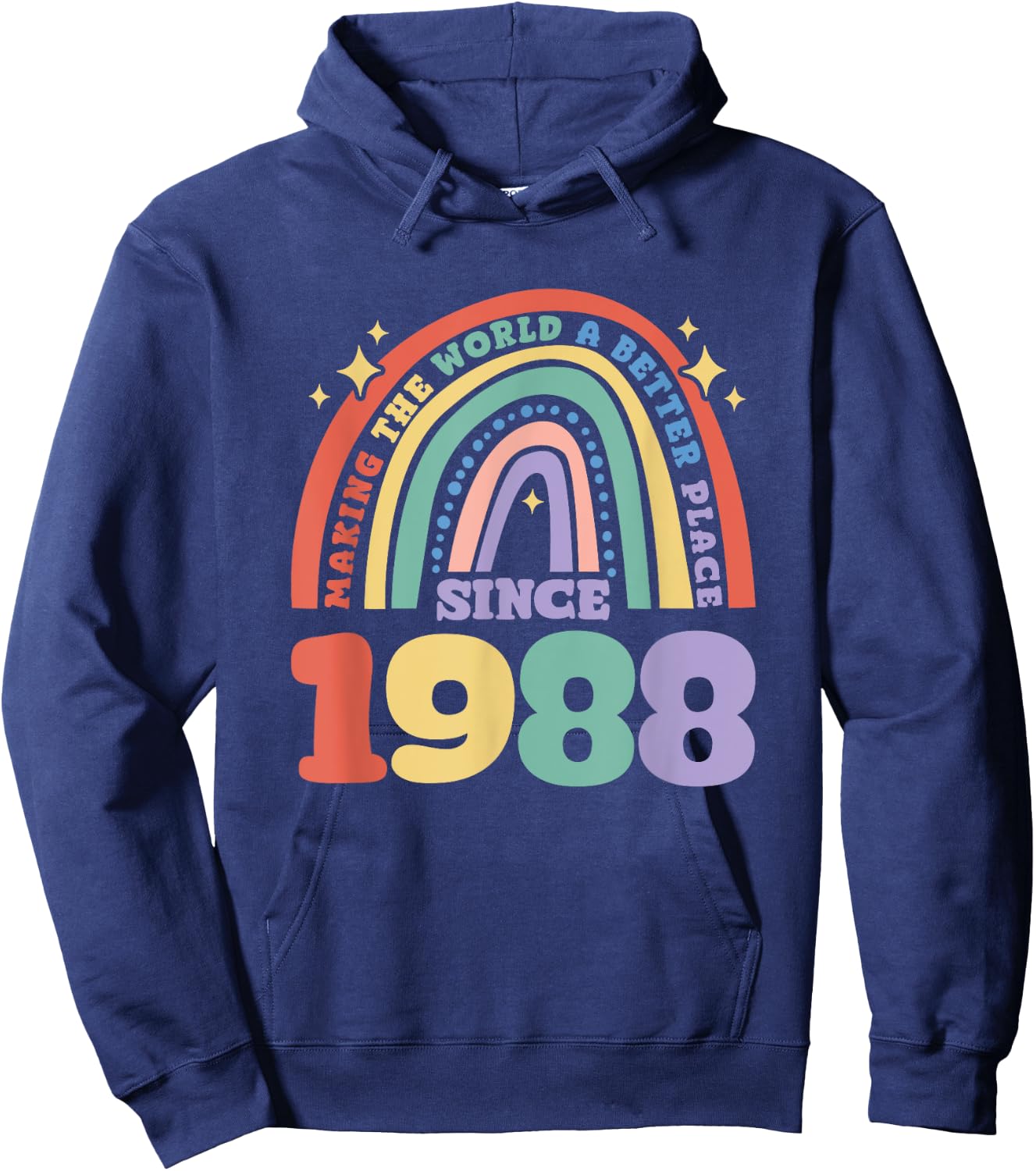 Making the world a better place since 1988, 1988 Birthday Hoodie - Hoodie | Navy