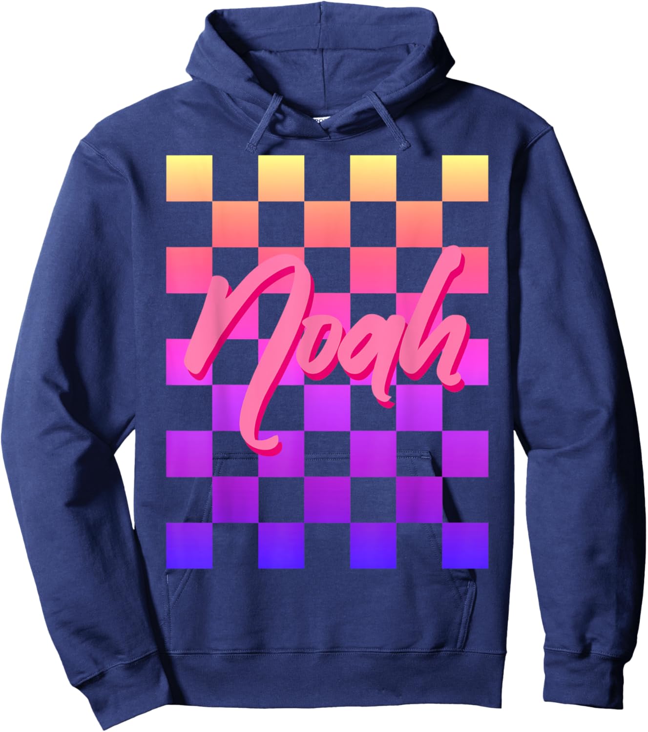 Noah First Name-d Boy Girl Baby Birth-day Hoodie - Hoodie | Navy