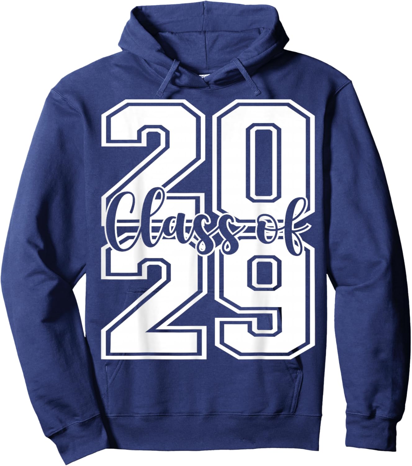 Class Of 2029 Growing Up graduate for Senior 2029 Graduation Hoodie - Hoodie | Navy