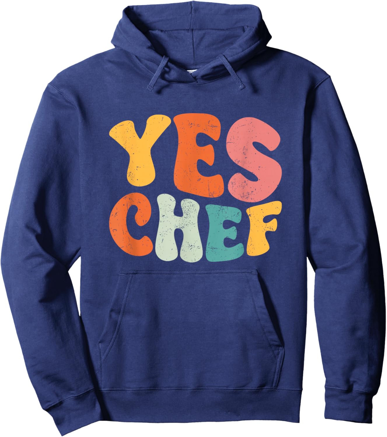 Yes Chef - Funny Saying Slang Restaurant Chef Cook Cooking Hoodie - Hoodie | Navy