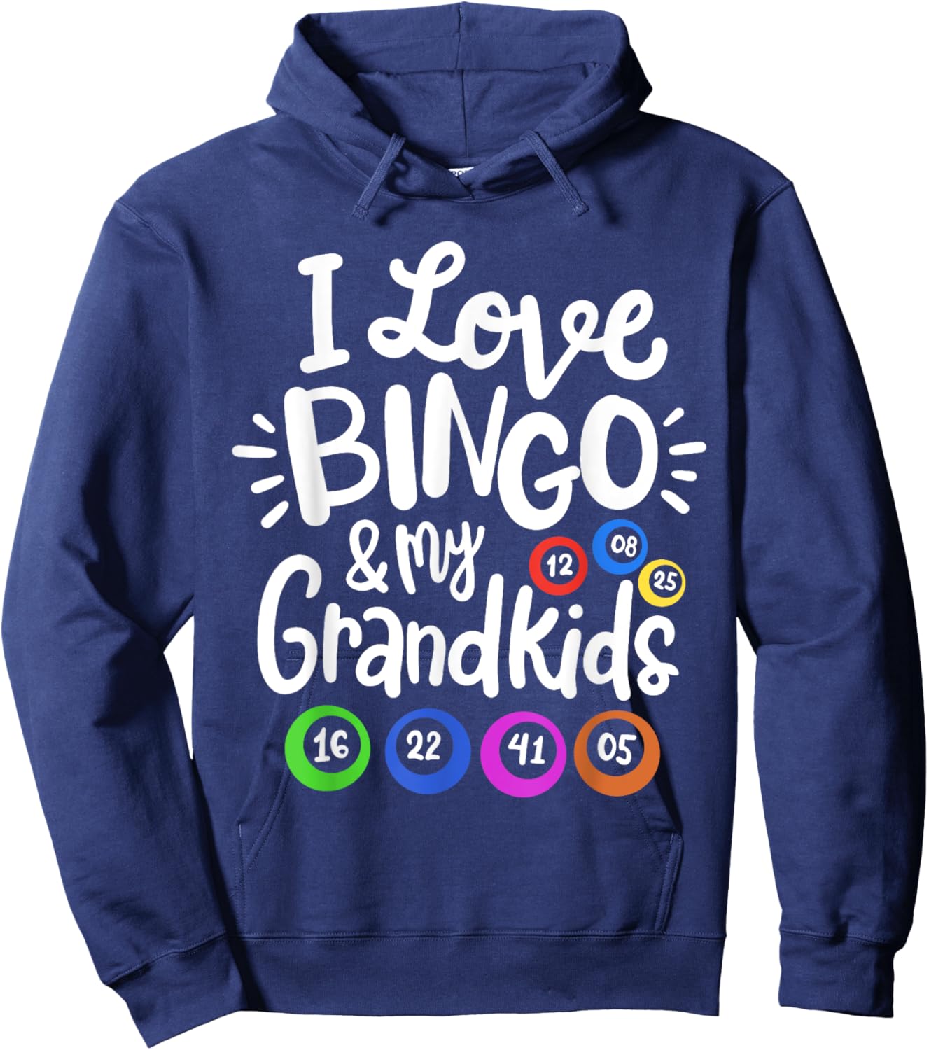 I love Bingo and my Grandkids Hoodie - Hoodie | Navy