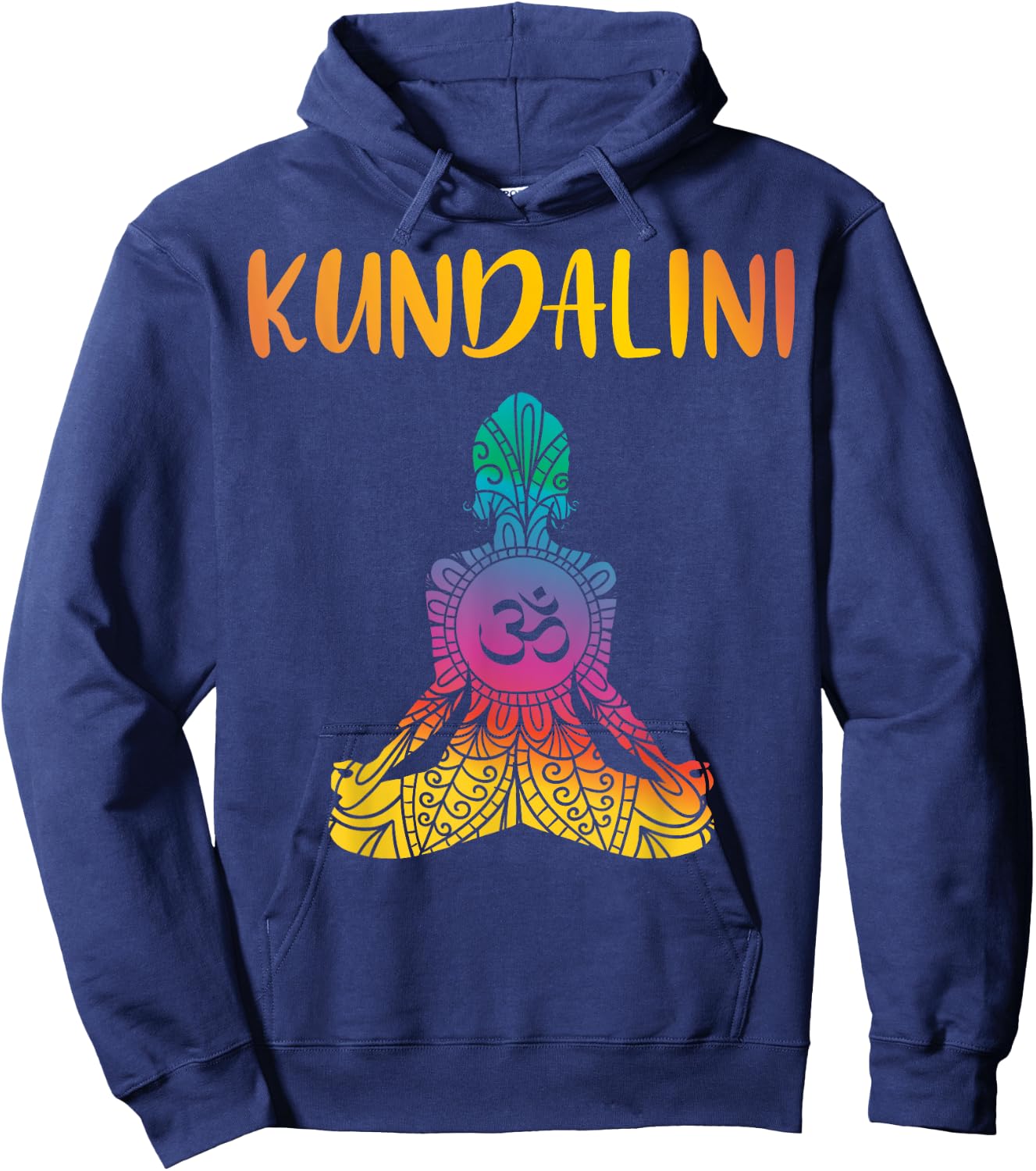 Kundalini Yoga Sat Nam Chakra Meditation Hindu Spirituality Hoodie - Hoodie | Navy