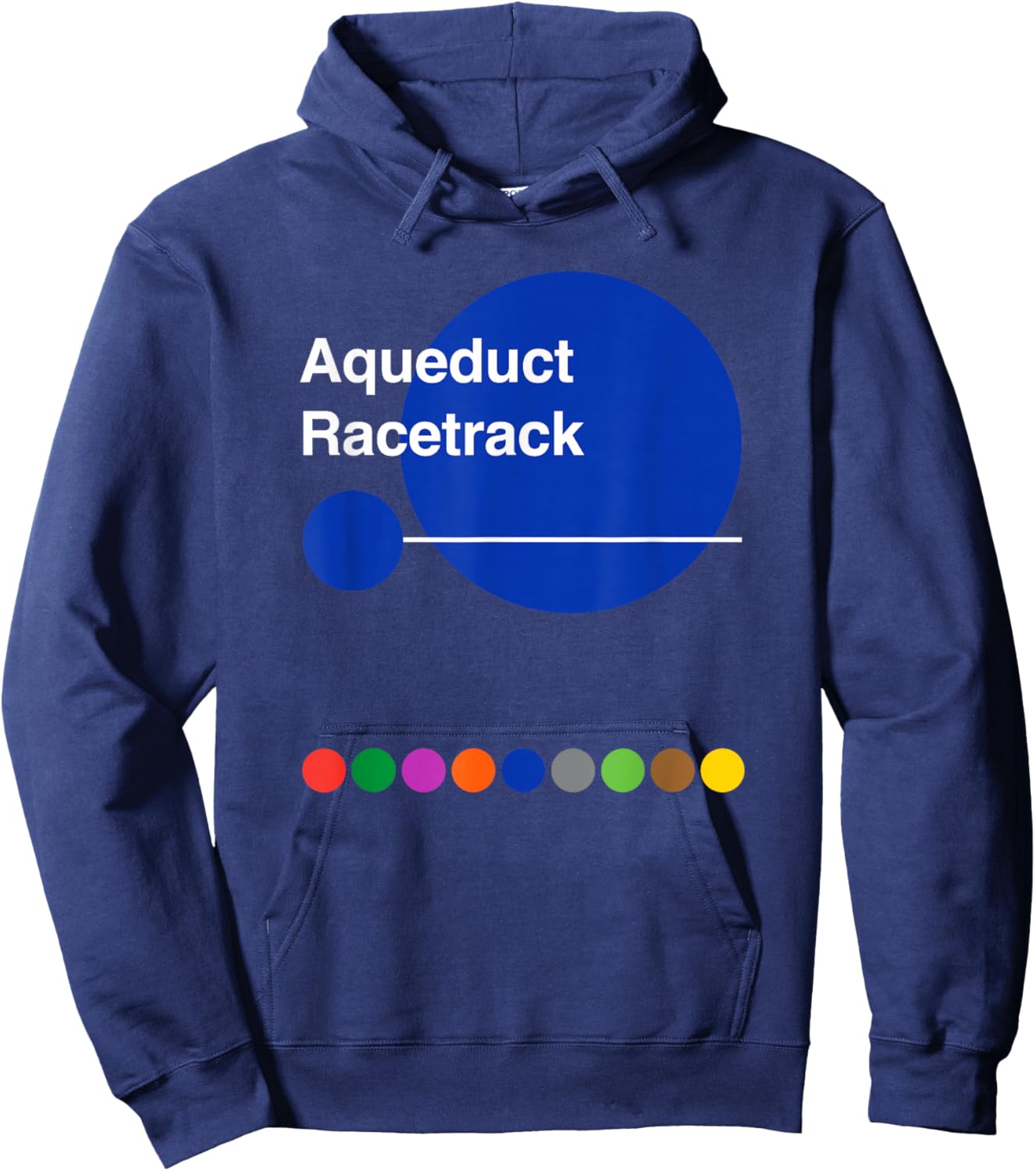 Aqueduct Racetrack Queens Ozone Park Hoodie - Hoodie | Navy