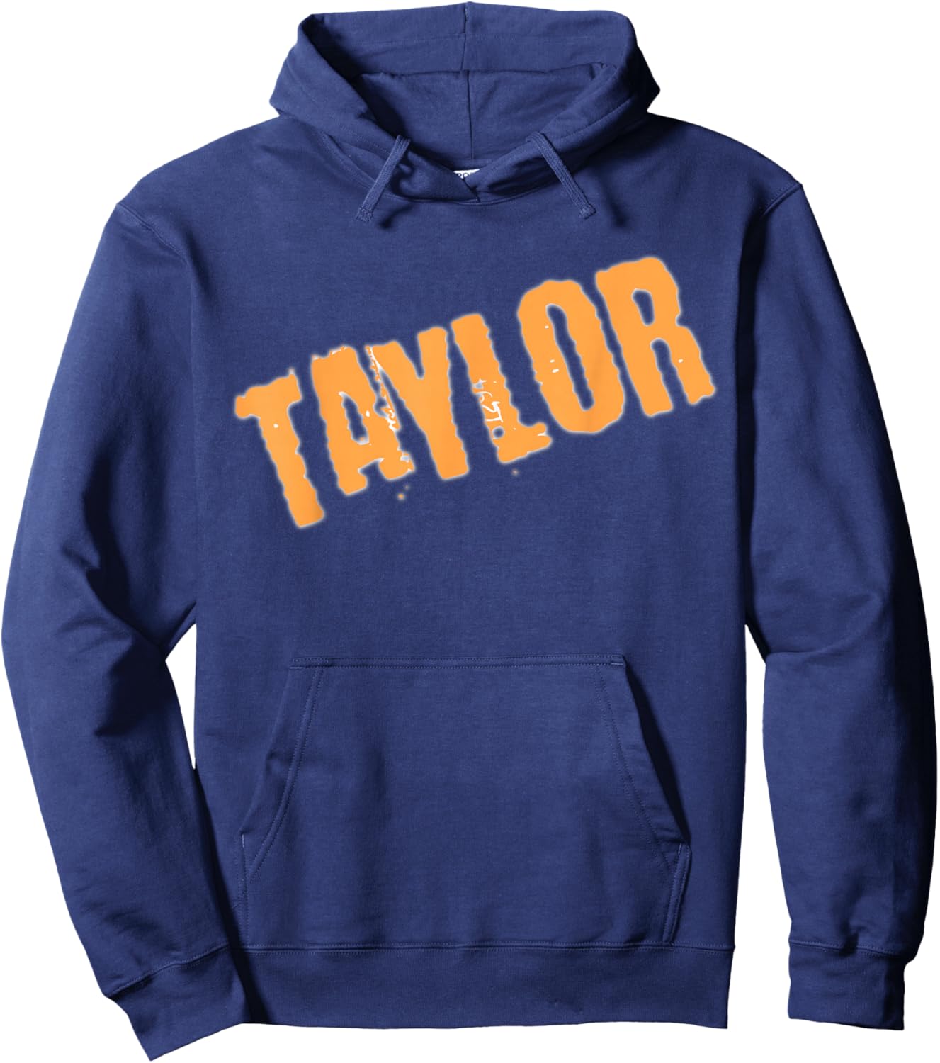 Neon Orange Taylor Hoodie - Hoodie | Navy