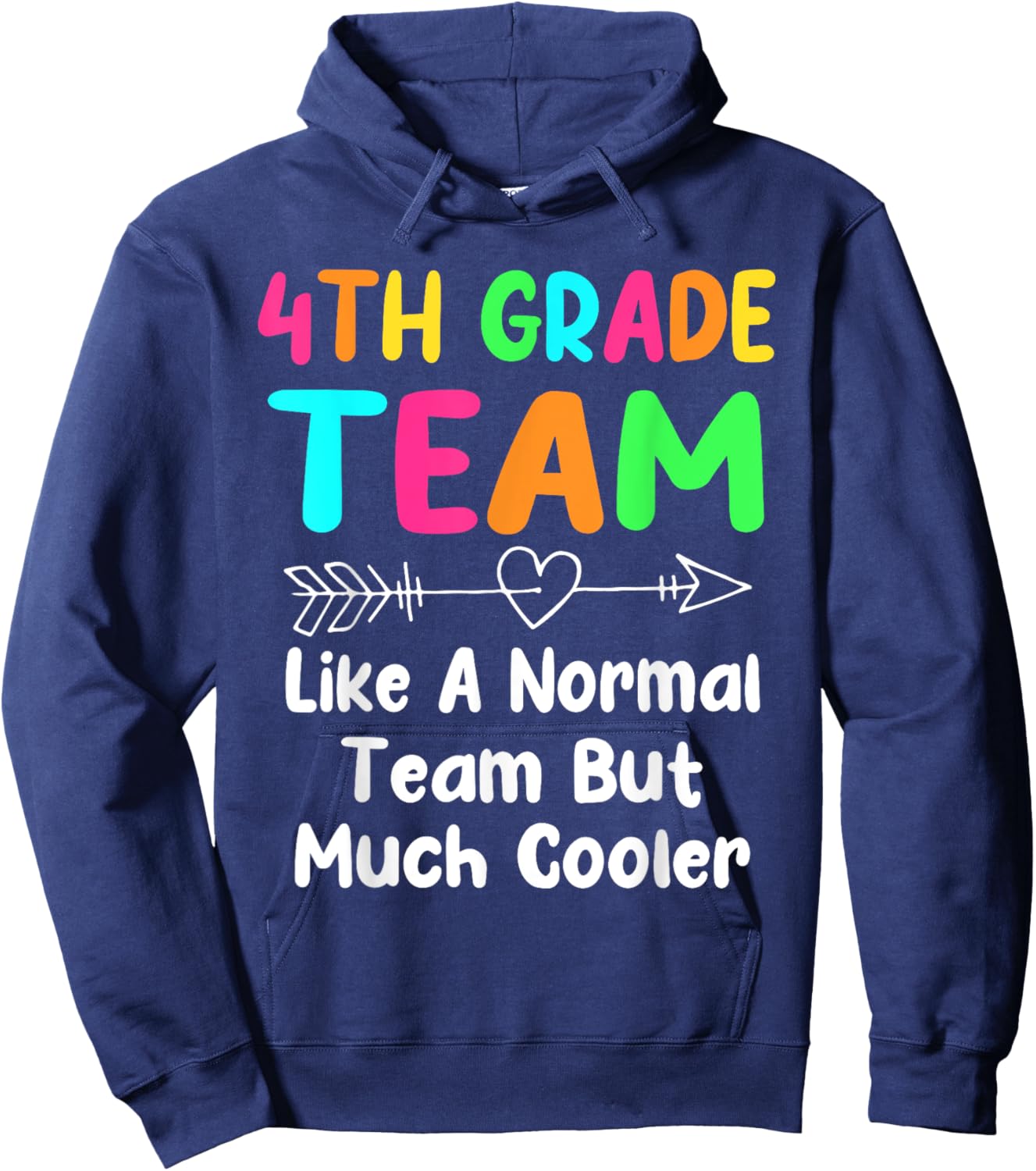 4th Grade Team Definition Teacher Team Fourth Grade Men Women Kids Hoodie - Hoodie | Navy