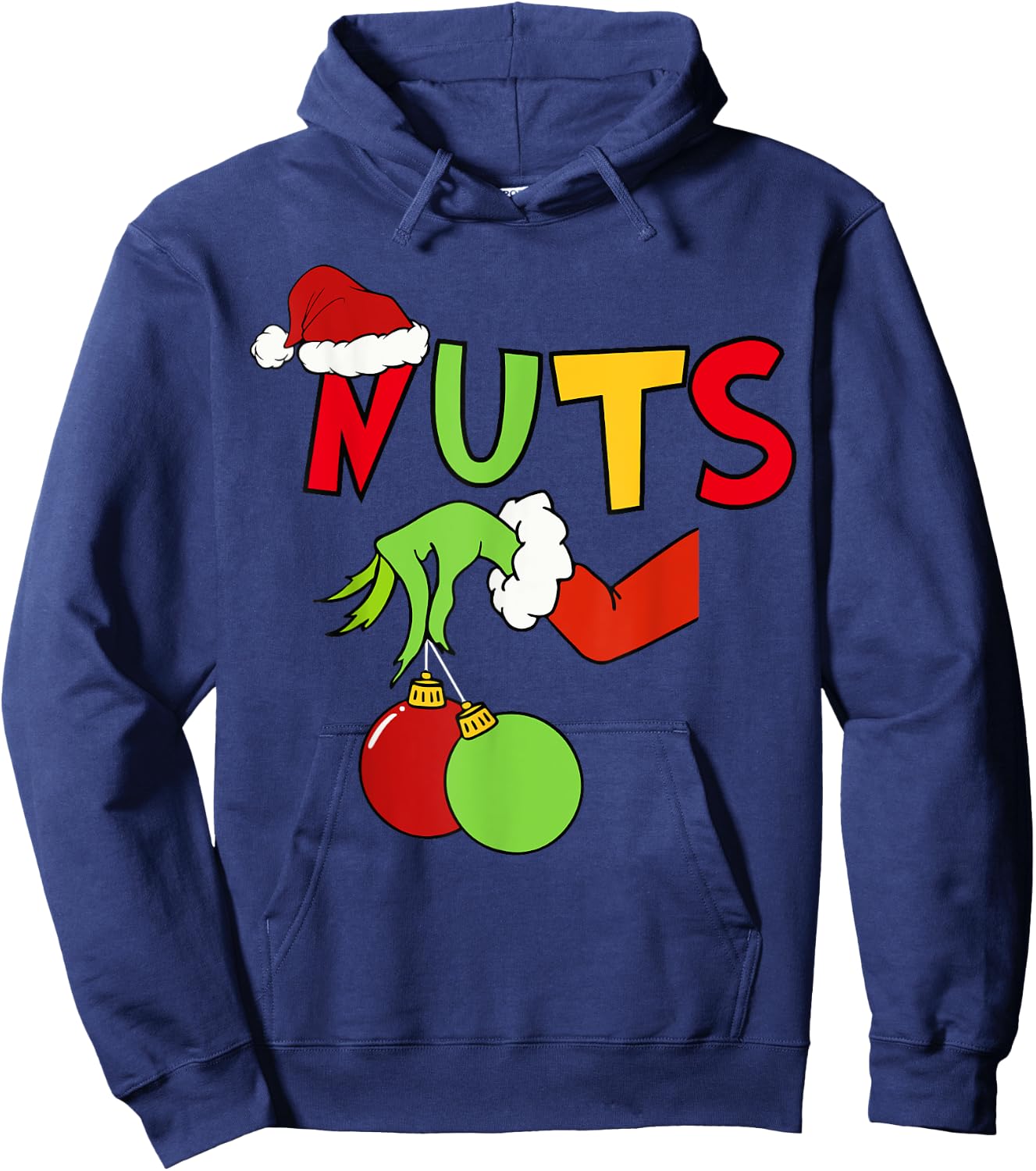 Chest Nuts Merry Christmas Shirt Xmas Matching Couples Men Hoodie - Hoodie | Navy