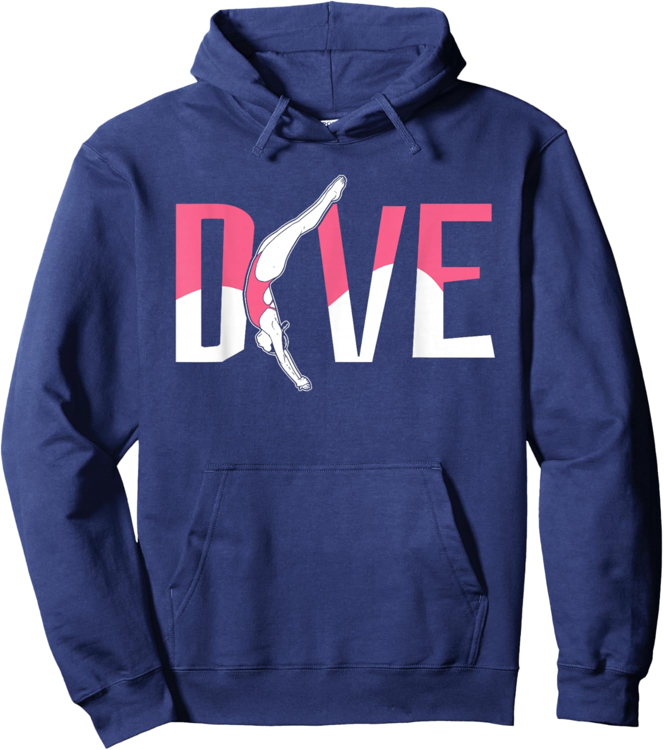 Platform Diver Girl - Springboard Diving Hoodie - Hoodie | Navy