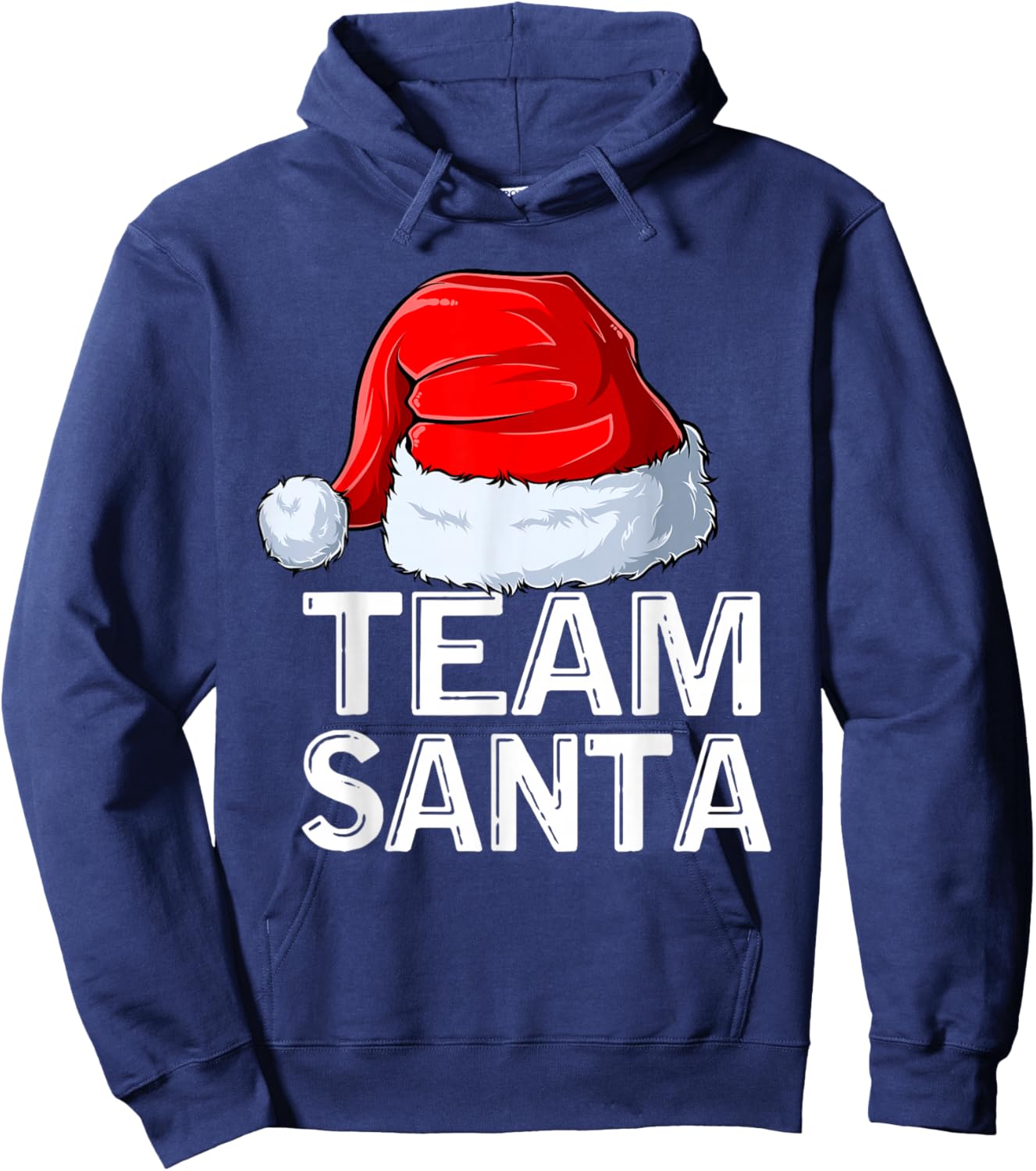 Team Santa Christmas Squad Family Matching Pajamas Hoodie - Hoodie | Navy