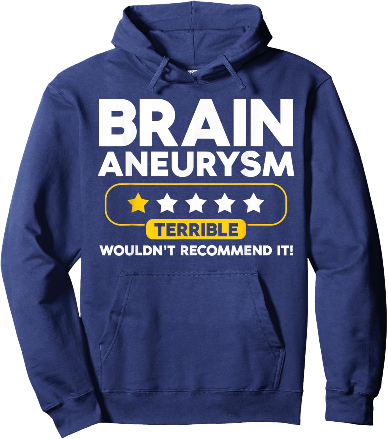 Funny Brain Aneurysm Hoodie - Hoodie | Navy
